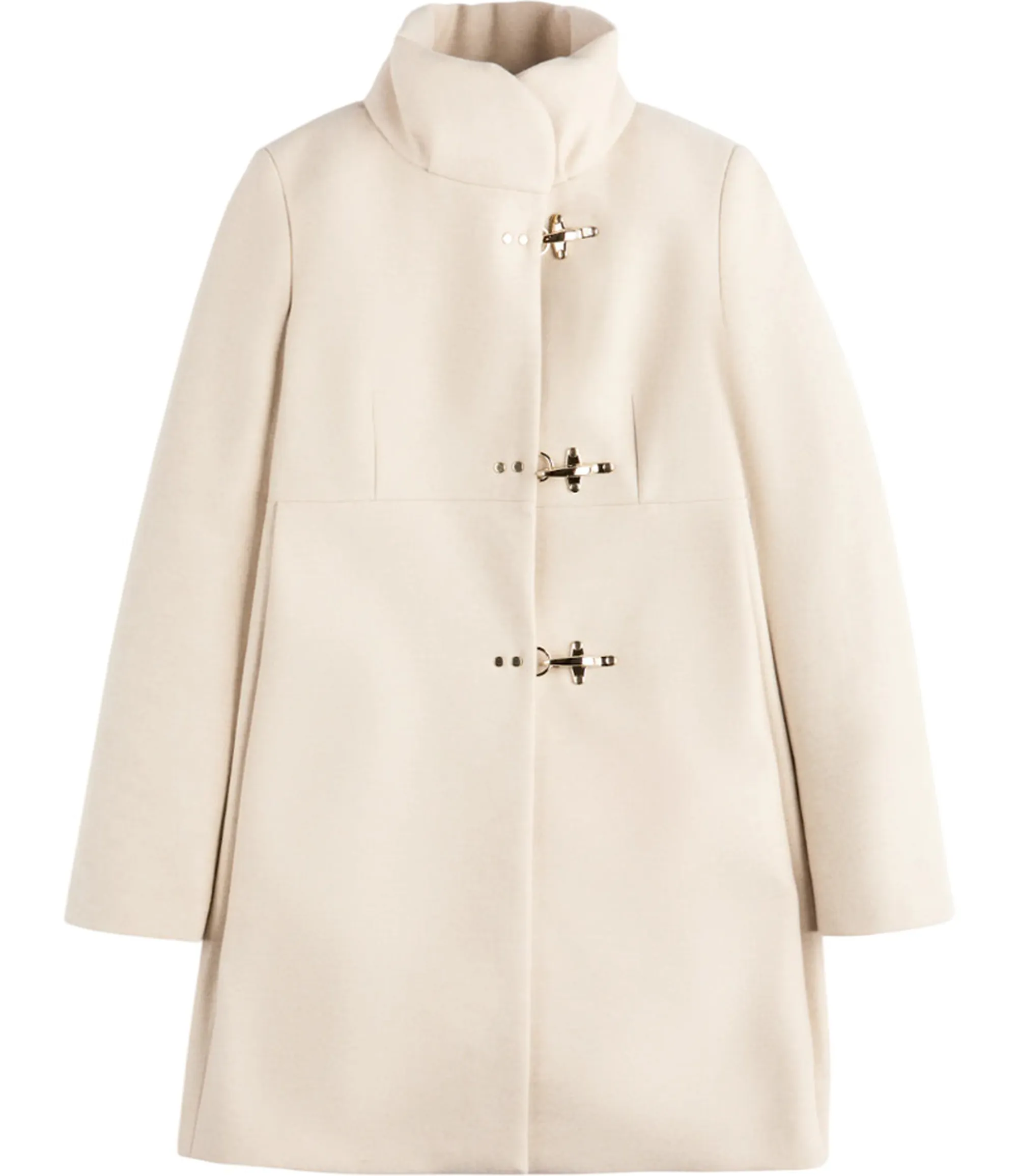 Fay B'Romantic Coat In Melange Wool Cloth' White Naw5051Y050Xmyc002 157536