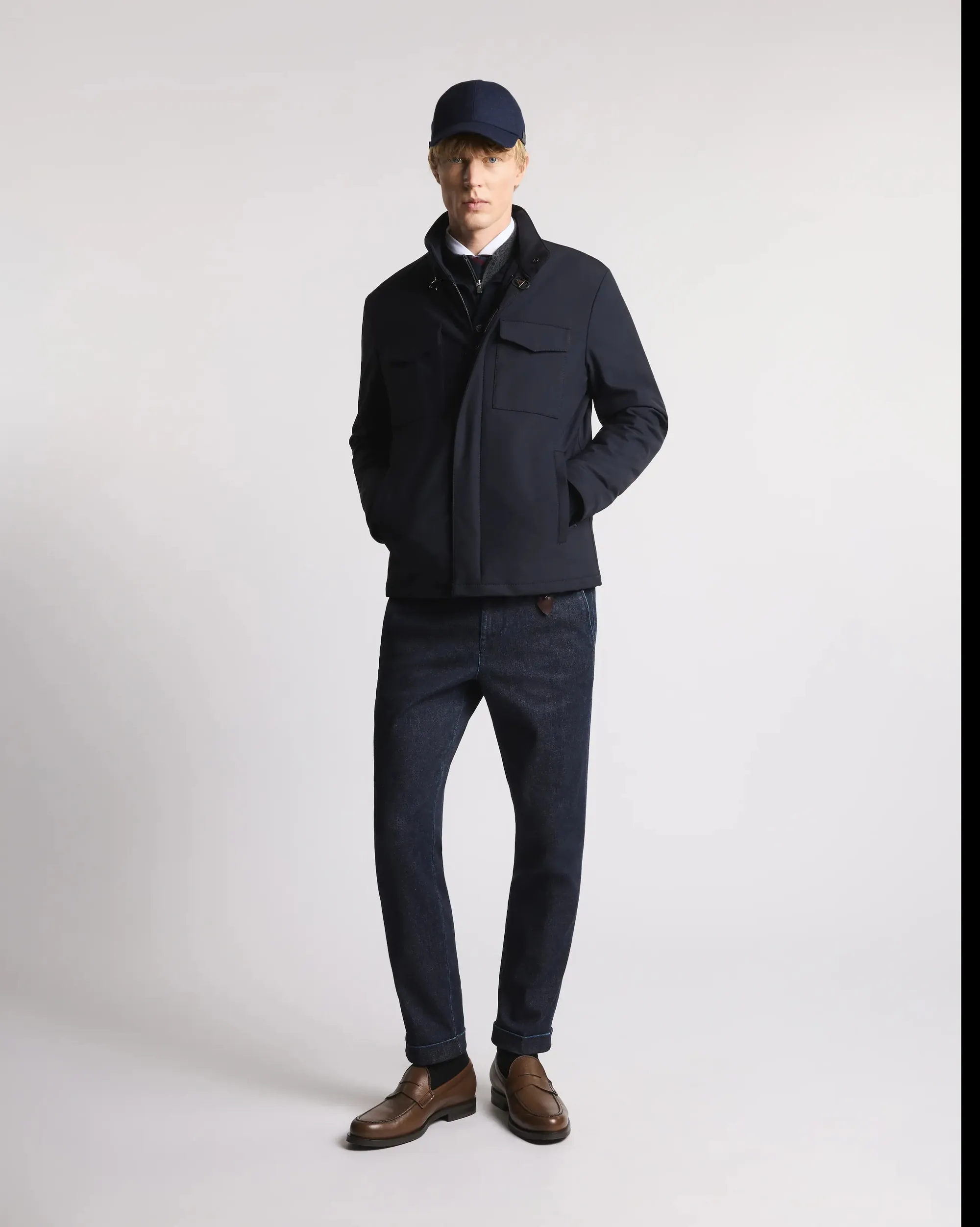 Fay B'Field Jacket Jersey In Nylon' Blu Nam0451004Jxrfu807 157336