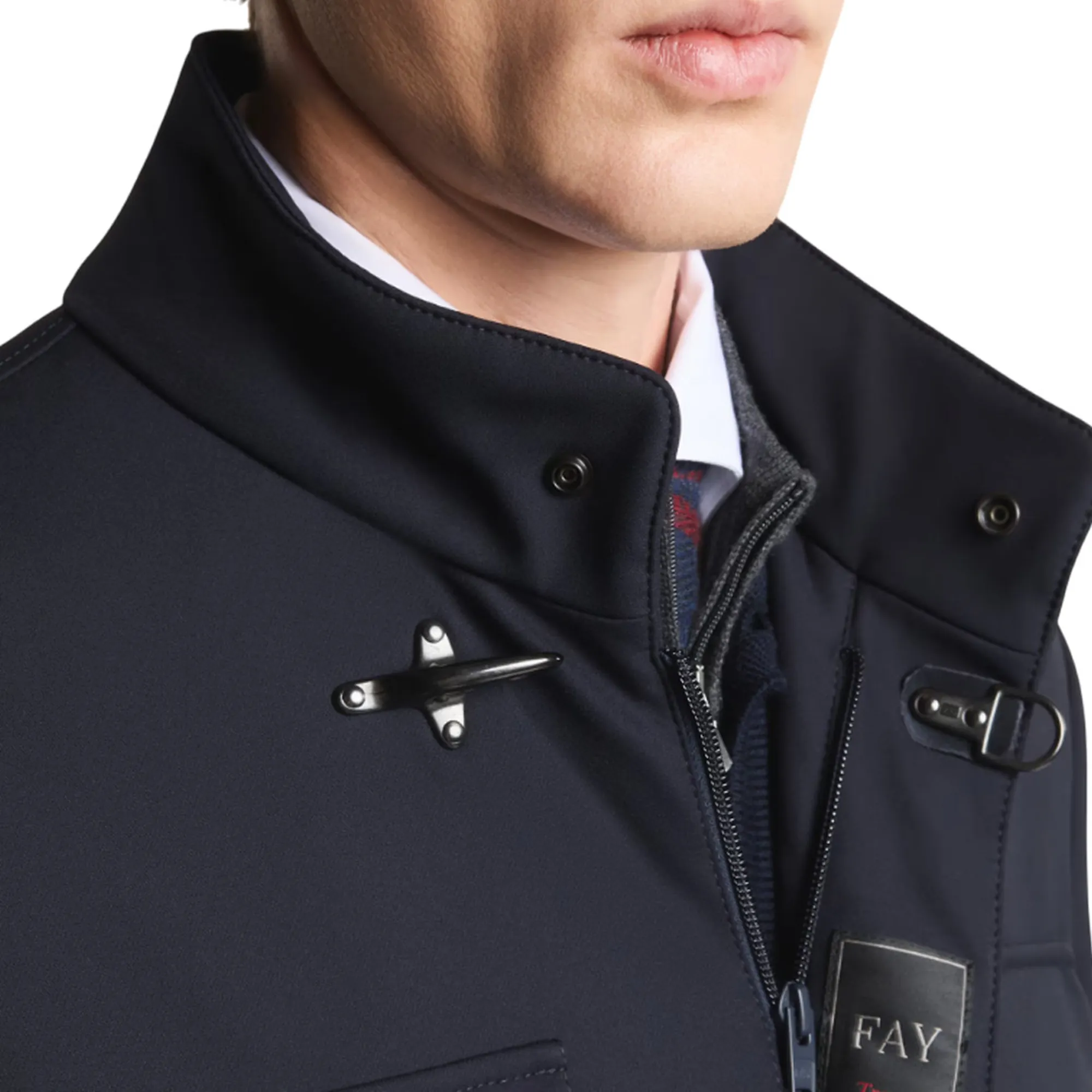 Fay B'Field Jacket Jersey In Nylon' Blu Nam0451004Jxrfu807 157918