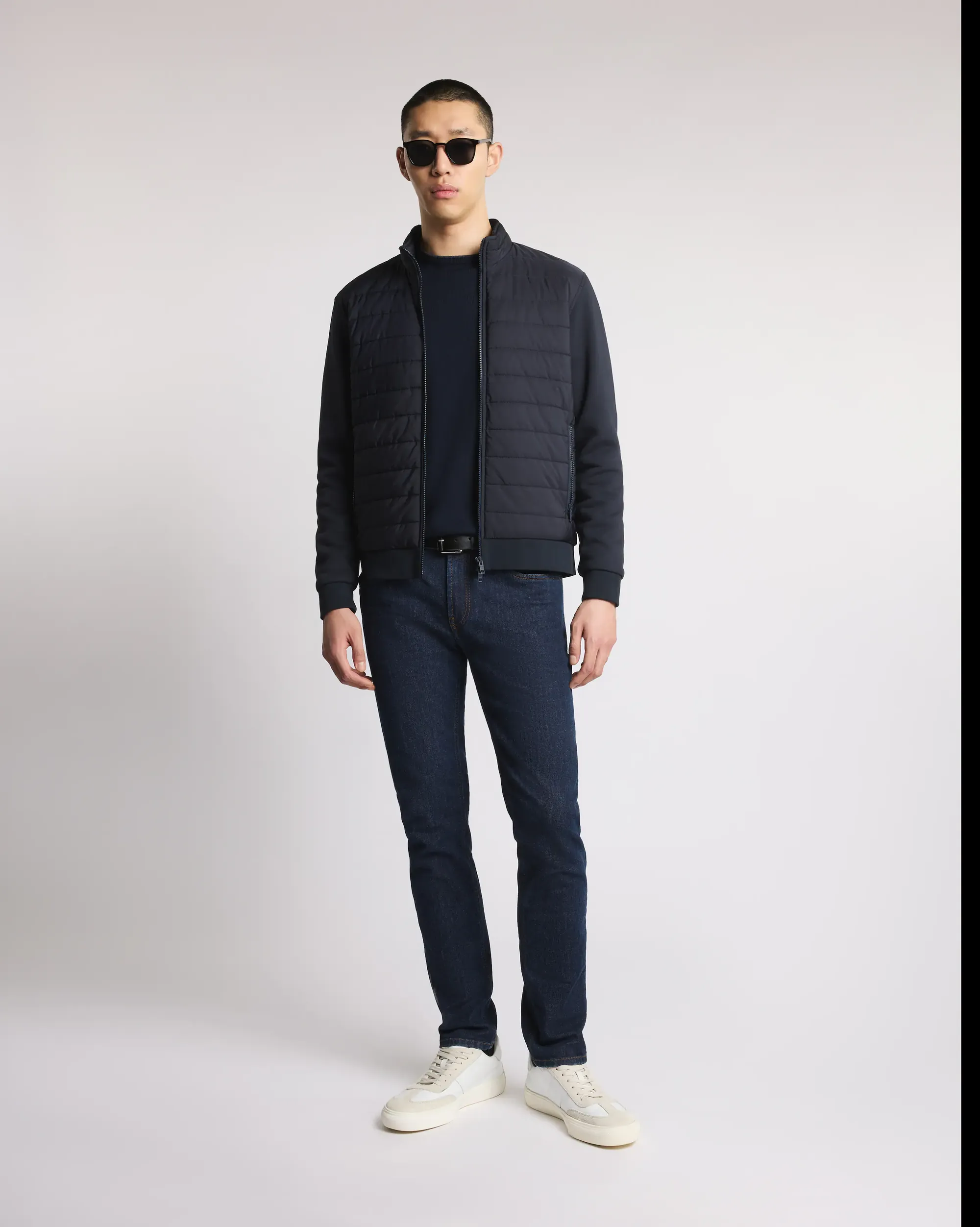 Fay B'Padded Bi-Material Jacket' Blu Njmb5511720Xpgu807 154329