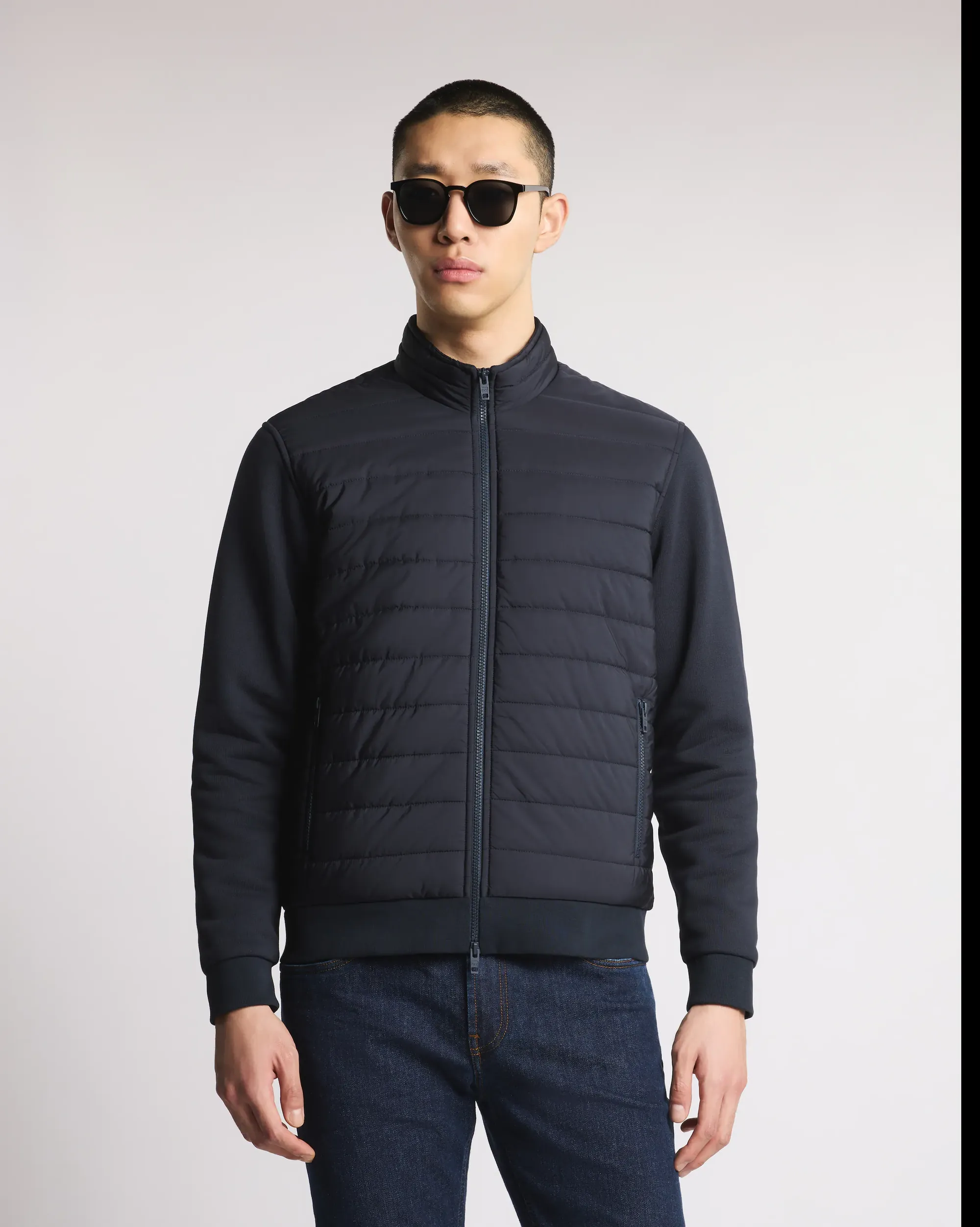 Fay B'Padded Bi-Material Jacket' Blu Njmb5511720Xpgu807 154332