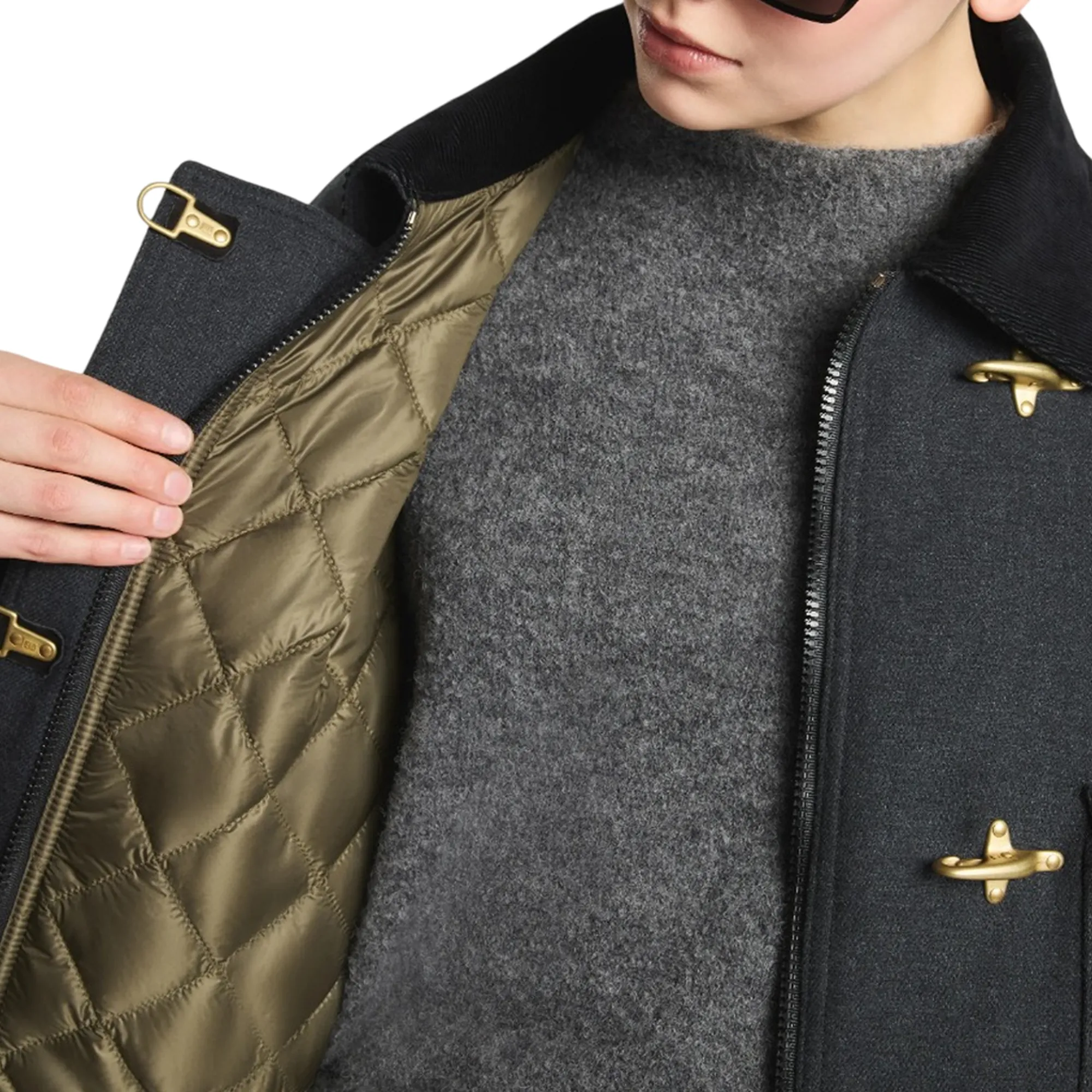 Fay B'3-Hook Jacket In Melange Foudre' Grey Naw11533950Yqub800 199333