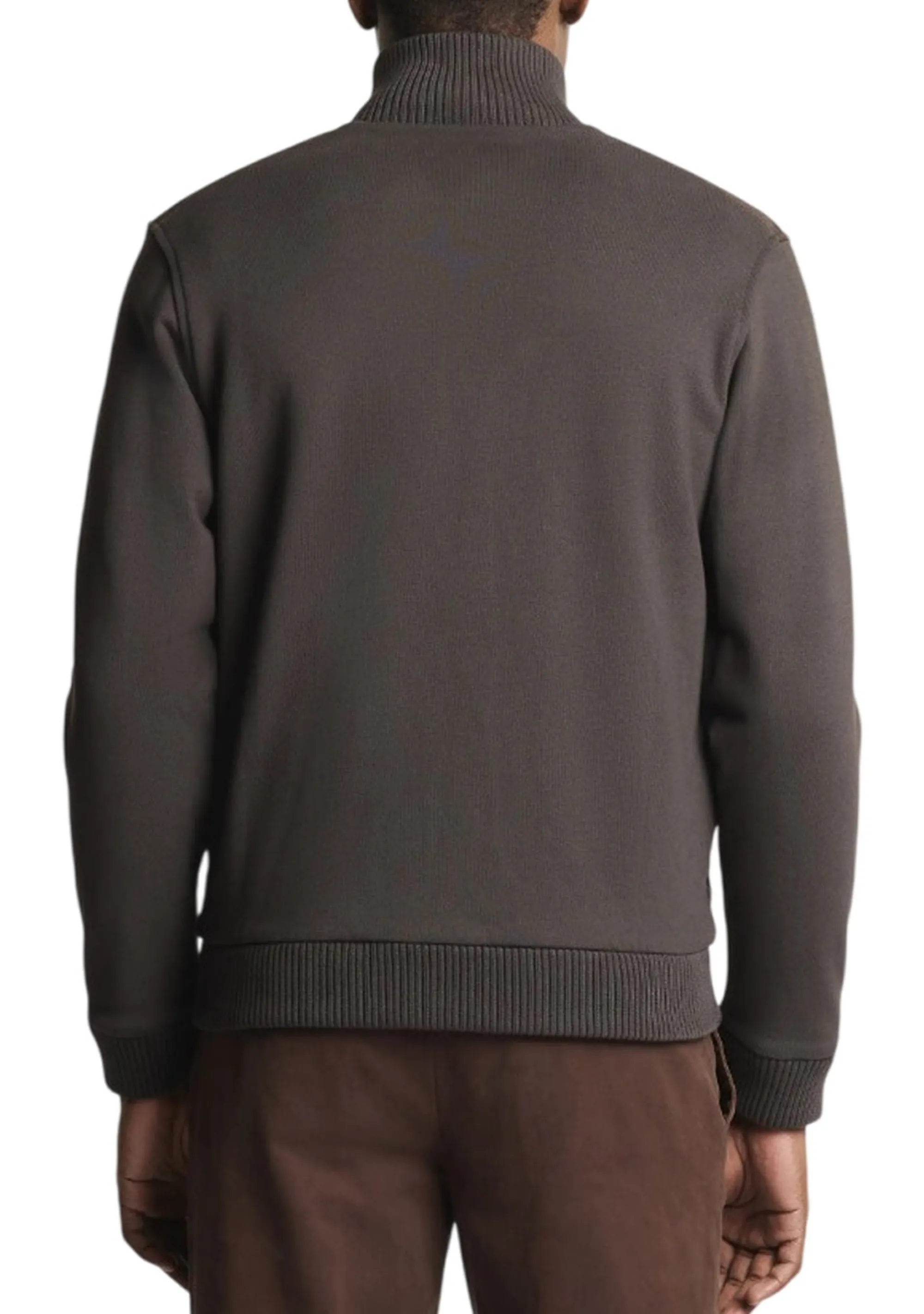 Fay B'Bi-Material Wool And Cotton Jacket' Brown Njmb5531720Ypgs804 192440