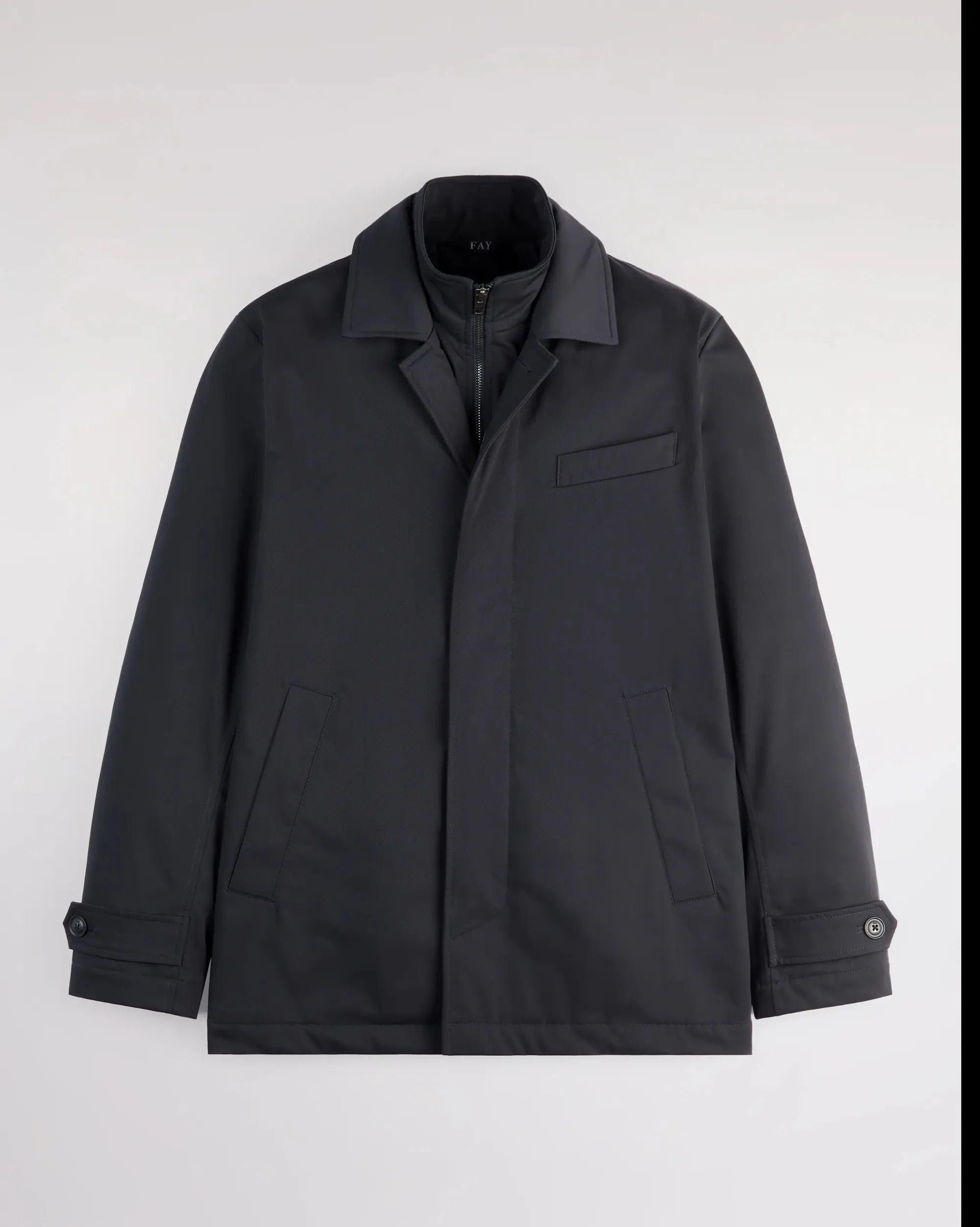 Fay B'Short Morning Jacket In Technical Gabardine' Blu Nam13510010Xlbu807 157366