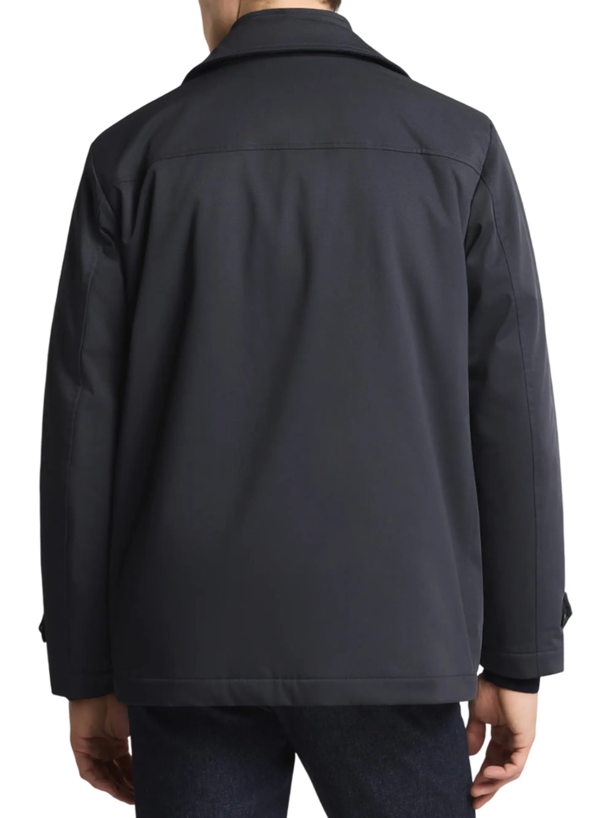 Fay B'Short Morning Jacket In Technical Gabardine' Blu Nam13510010Xlbu807 157930