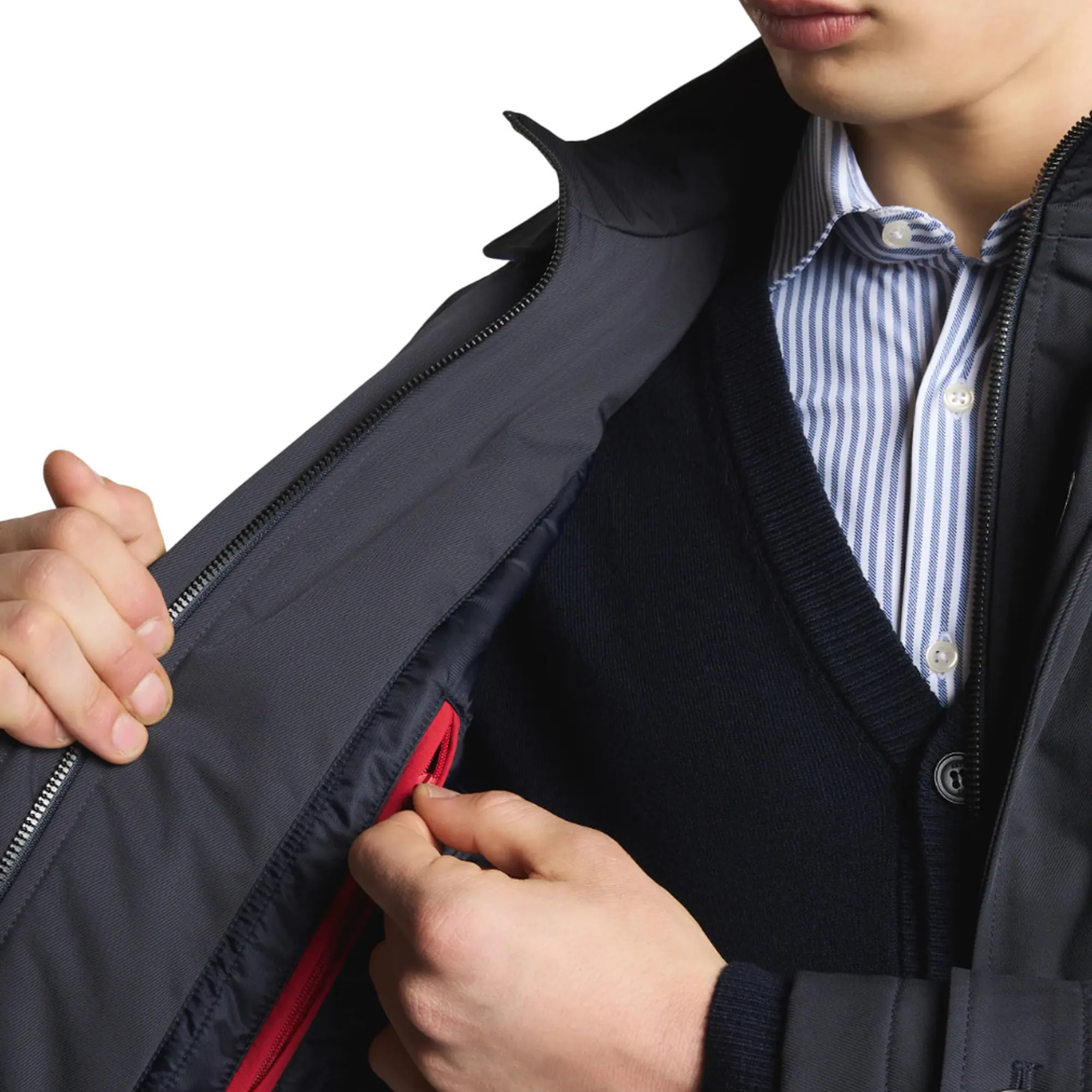 Fay B'Short Morning Jacket In Technical Gabardine' Blu Nam13510010Xlbu807 157932