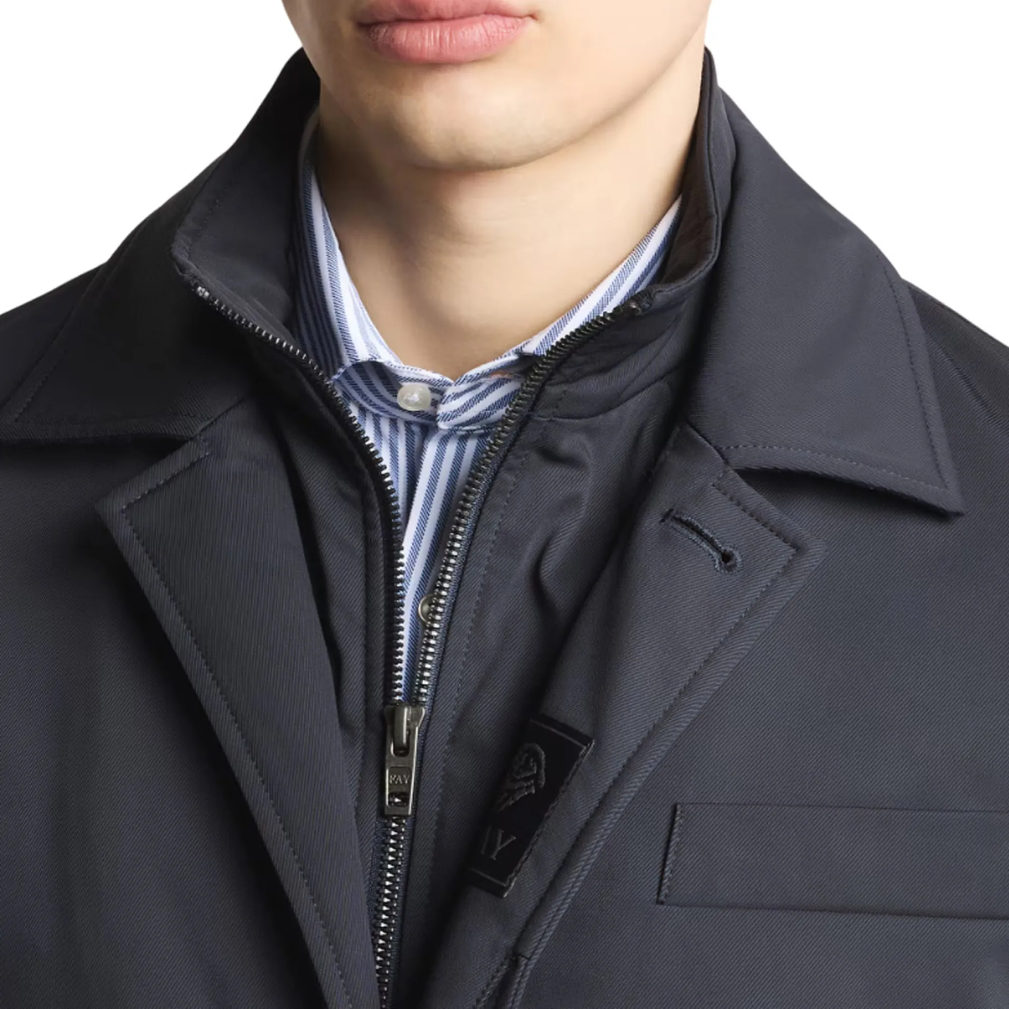 Fay B'Short Morning Jacket In Technical Gabardine' Blu Nam13510010Xlbu807 157933