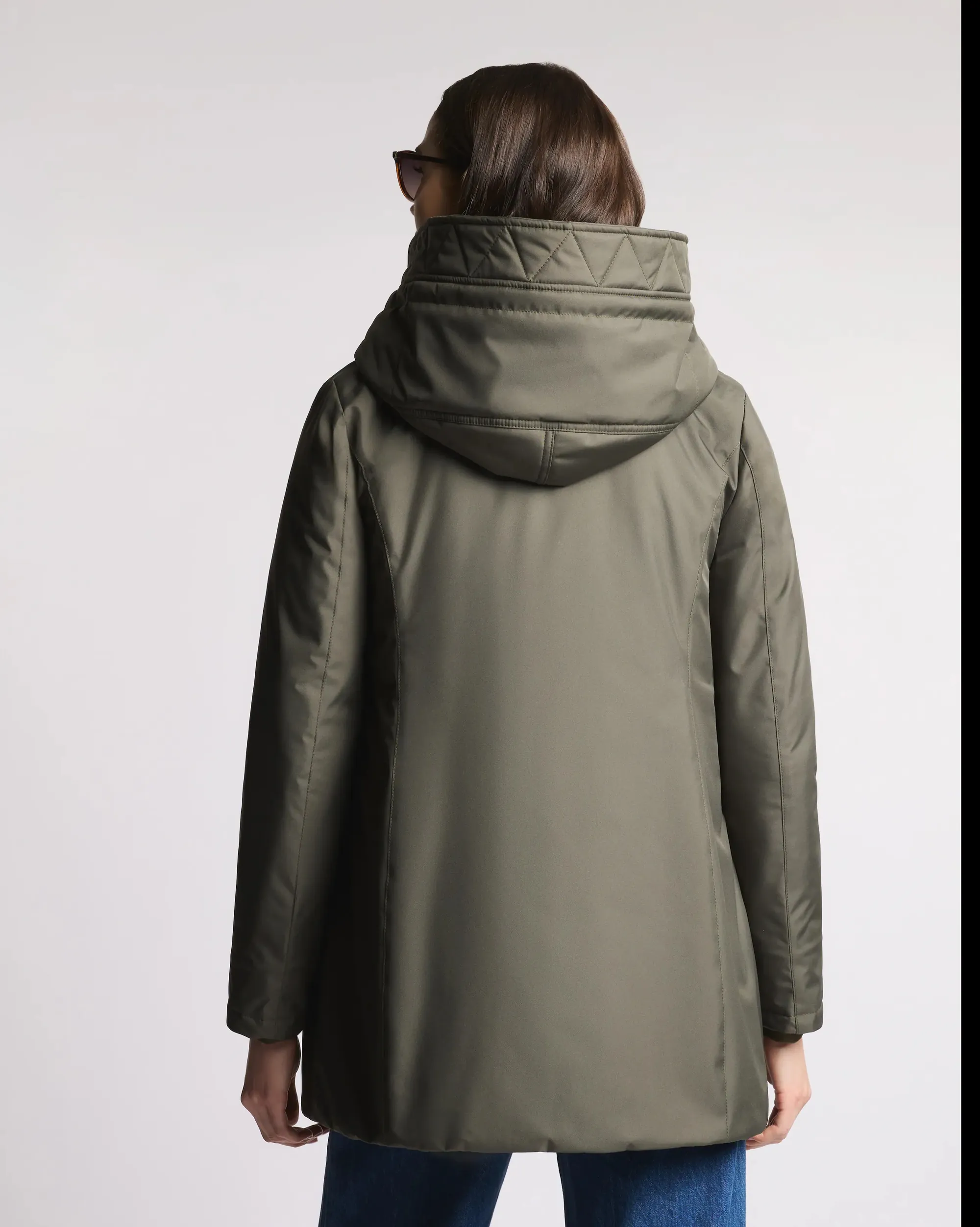 Fay Giubbino Toggle In Gabardine Tecnico Verde Naw59513830Zxev805 157306