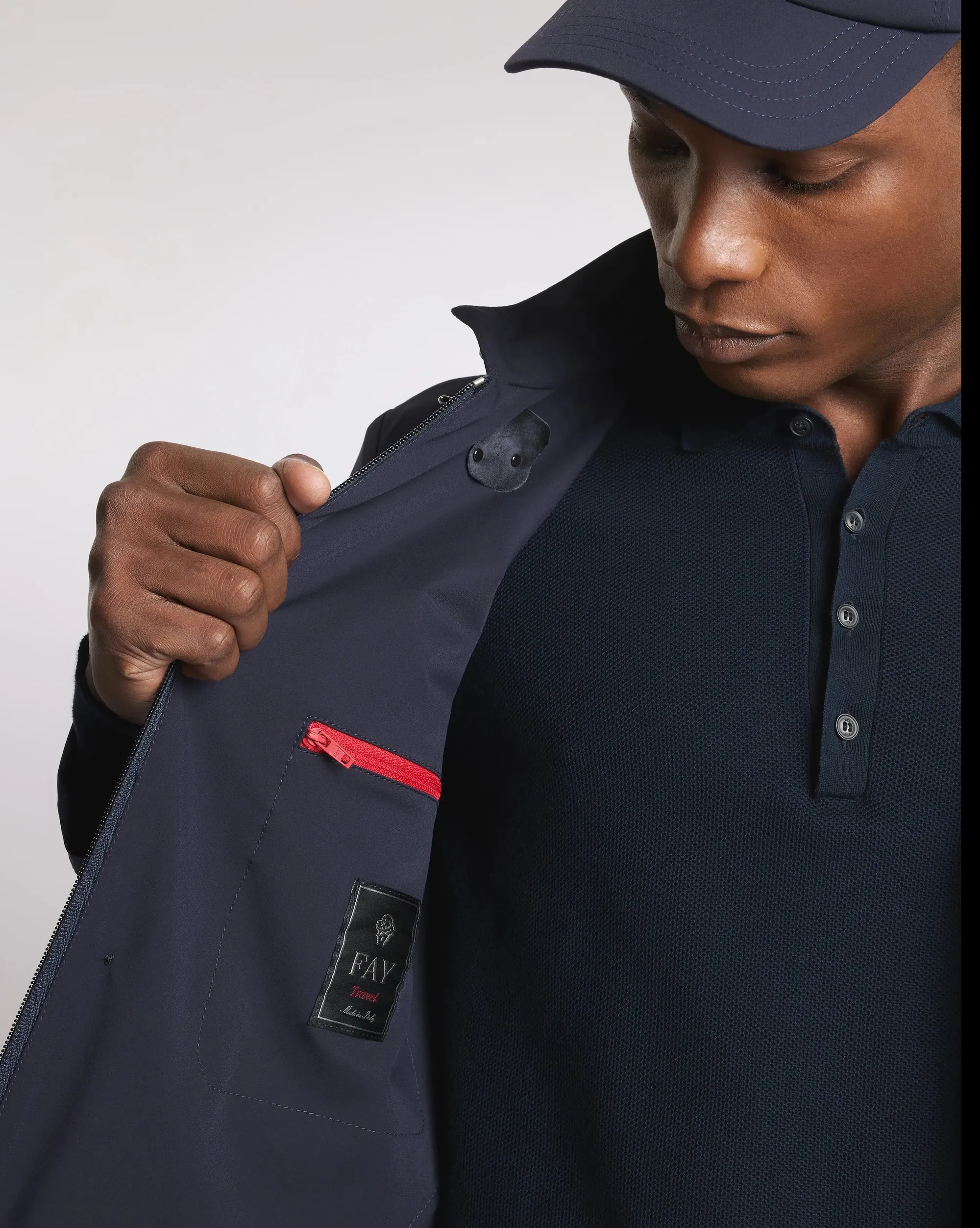 Fay Giubbino Travel Duty In Nylon Stretch Blu Nam1952029Svuwu807 171311