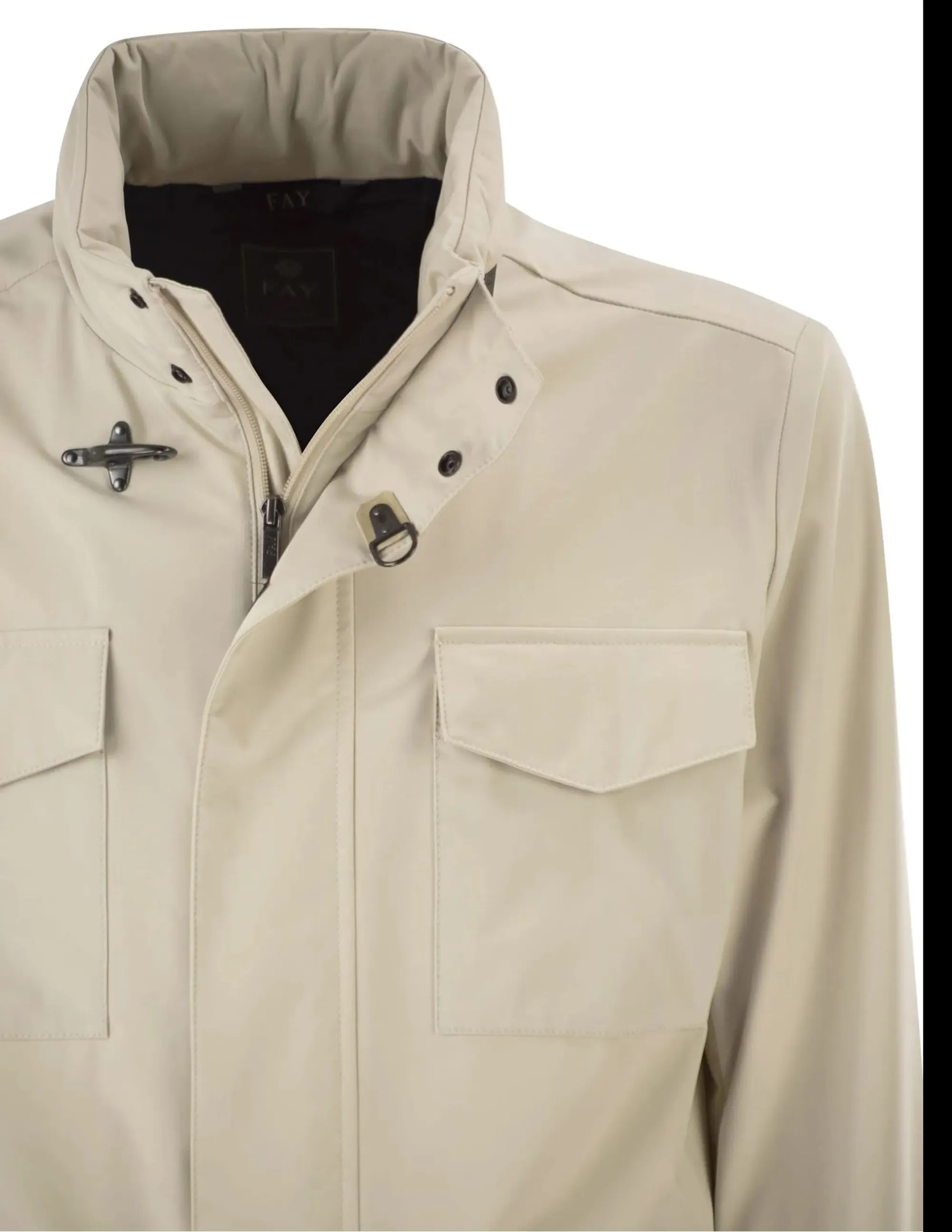 Fay Giubbino Travel Field In Nylon Stretch Beige Nam1952021Svuwc205 171304