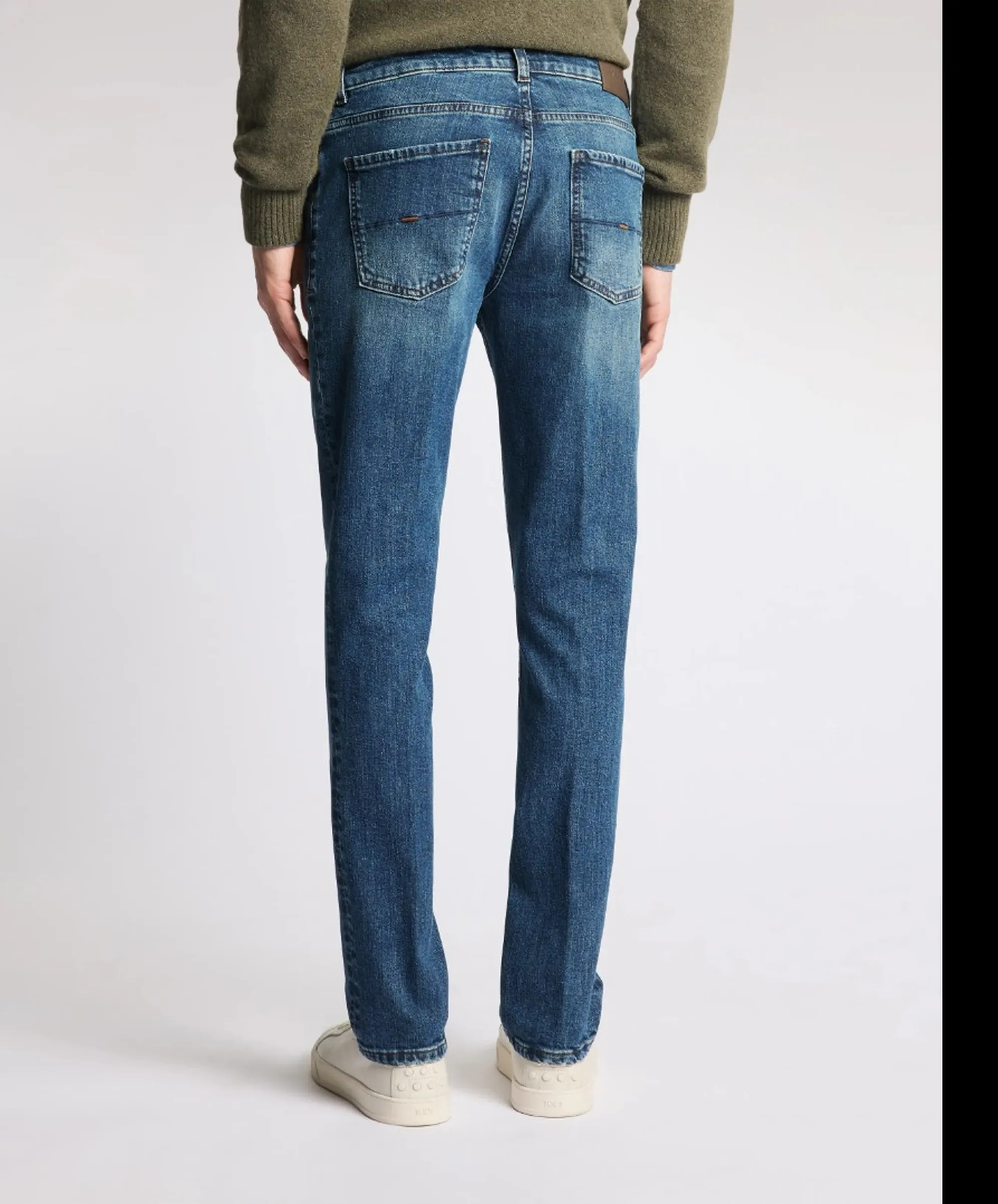 Fay B'Jeans 5 Pocket In Denim Stretch' Blue Denim Ntm8753196Lvh2U610 190736