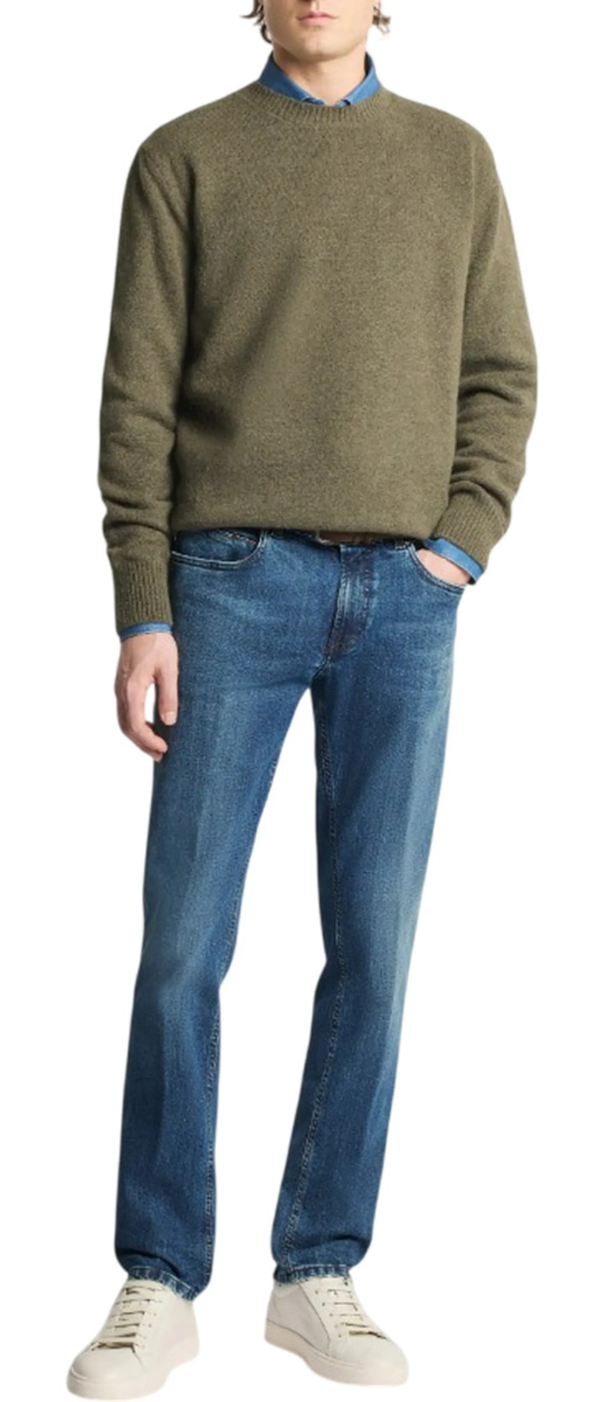 Fay B'Jeans 5 Pocket In Denim Stretch' Blue Denim Ntm8753196Lvh2U610 192004