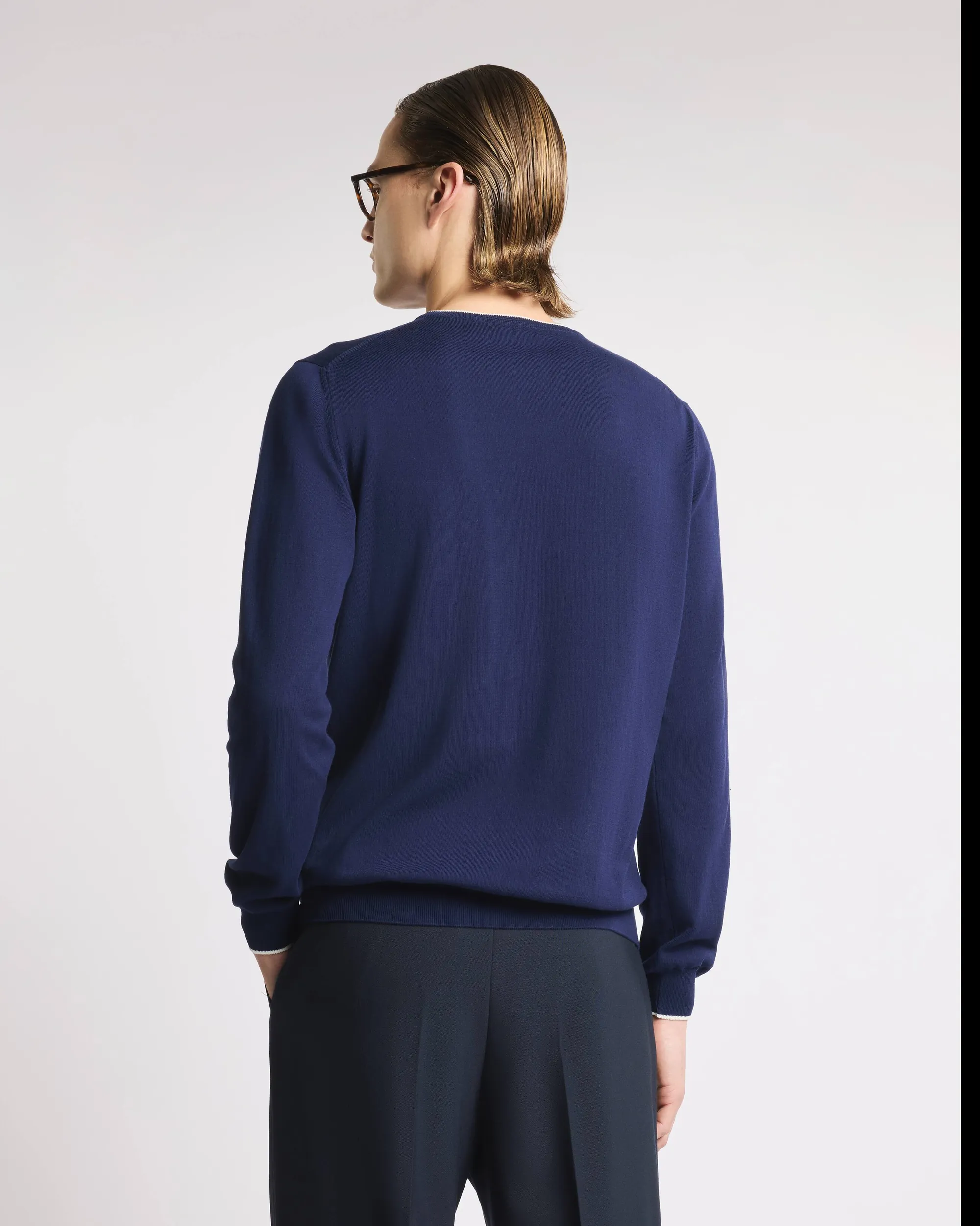Fay B'Crew Neck Sweater' Blue Nmmc1521730Vhy0535 171223