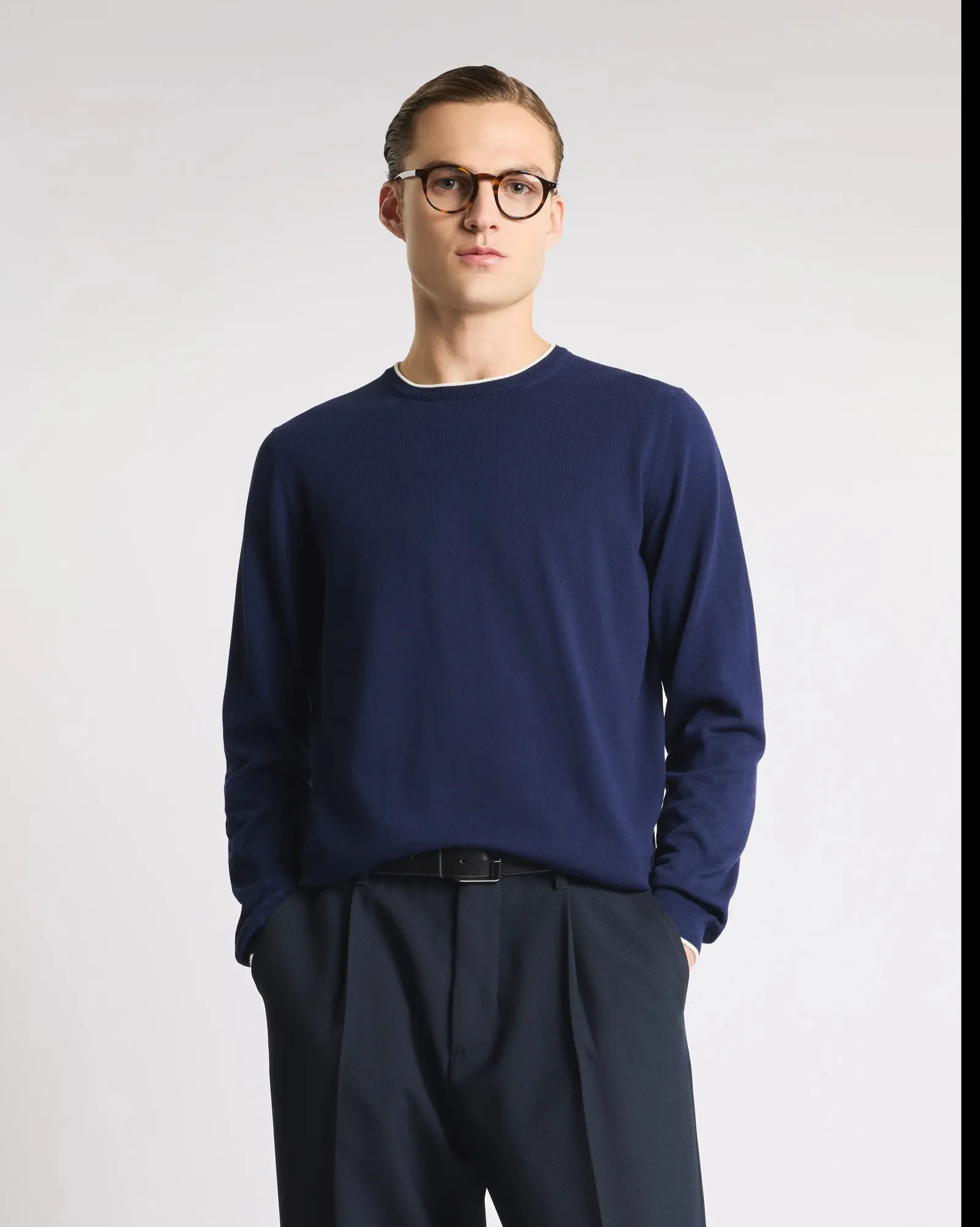 Fay Maglia Girocollo Blu Nmmc1521730Vhy0535 171225