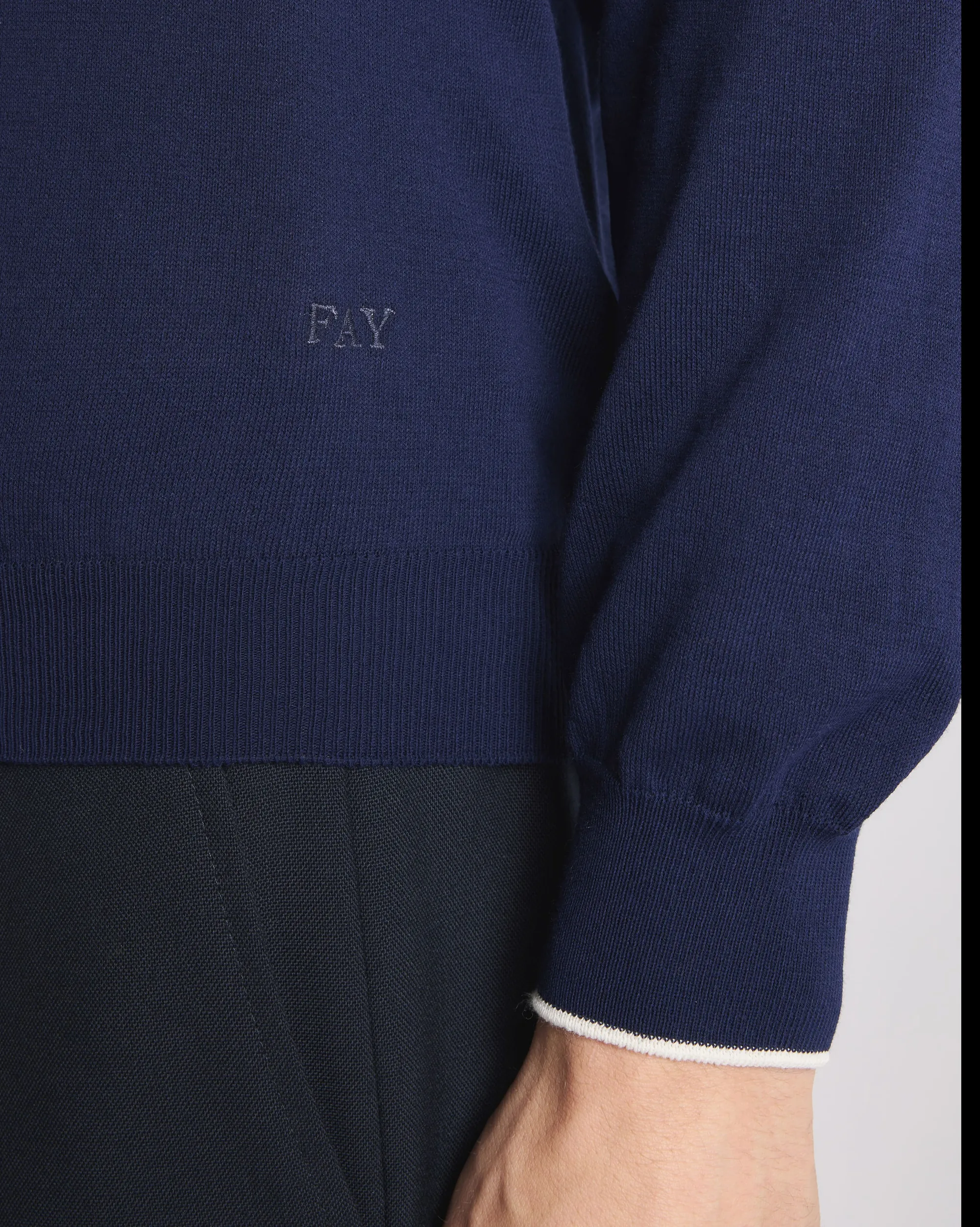 Fay B'Crew Neck Sweater' Blue Nmmc1521730Vhy0535 171226