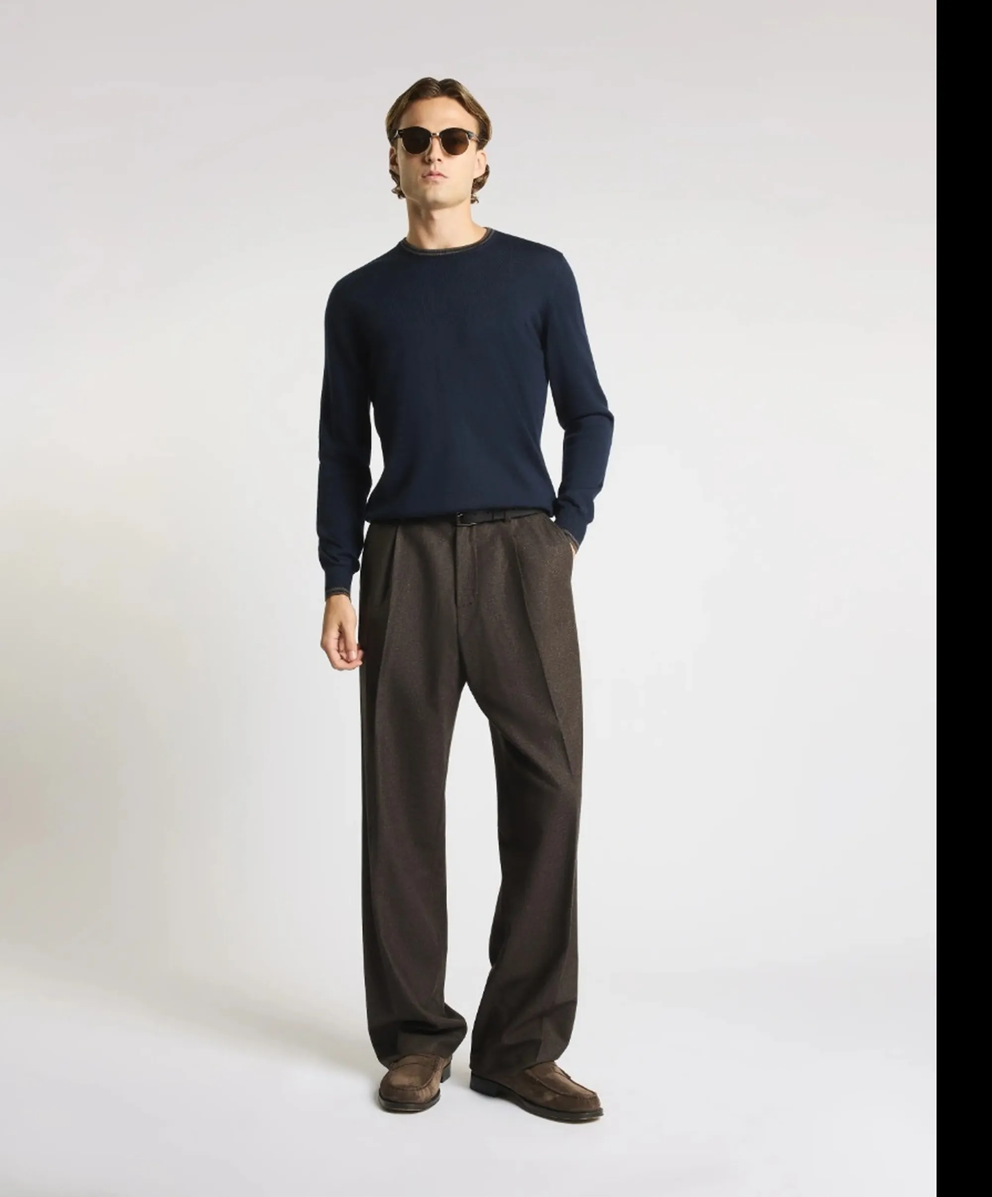 Fay B'Crew Neck Wool Sweater' Blu Nmmc1532230Wjf1151 190719
