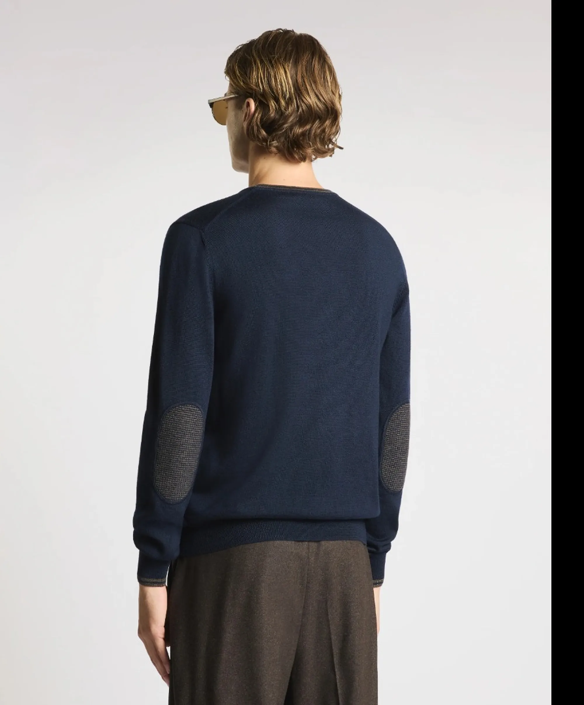 Fay B'Crew Neck Wool Sweater' Blu Nmmc1532230Wjf1151 190721