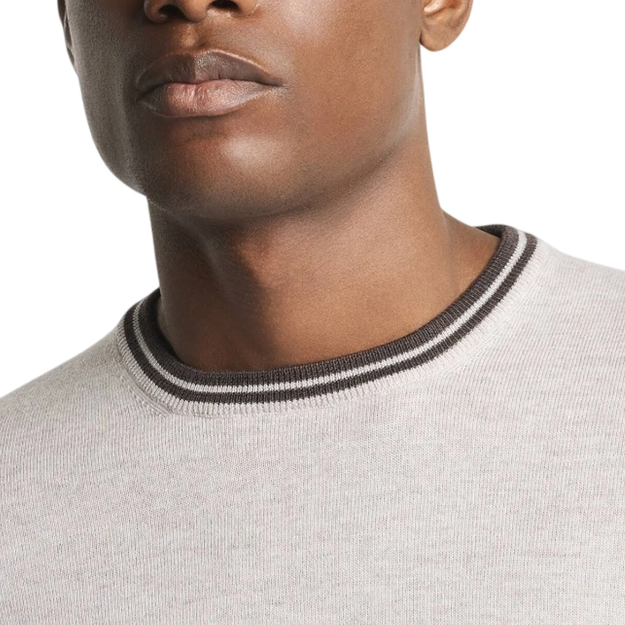 Fay B'Crew Neck Wool Sweater' Light Gray Nmmc1532230Wjf01Hl 191006