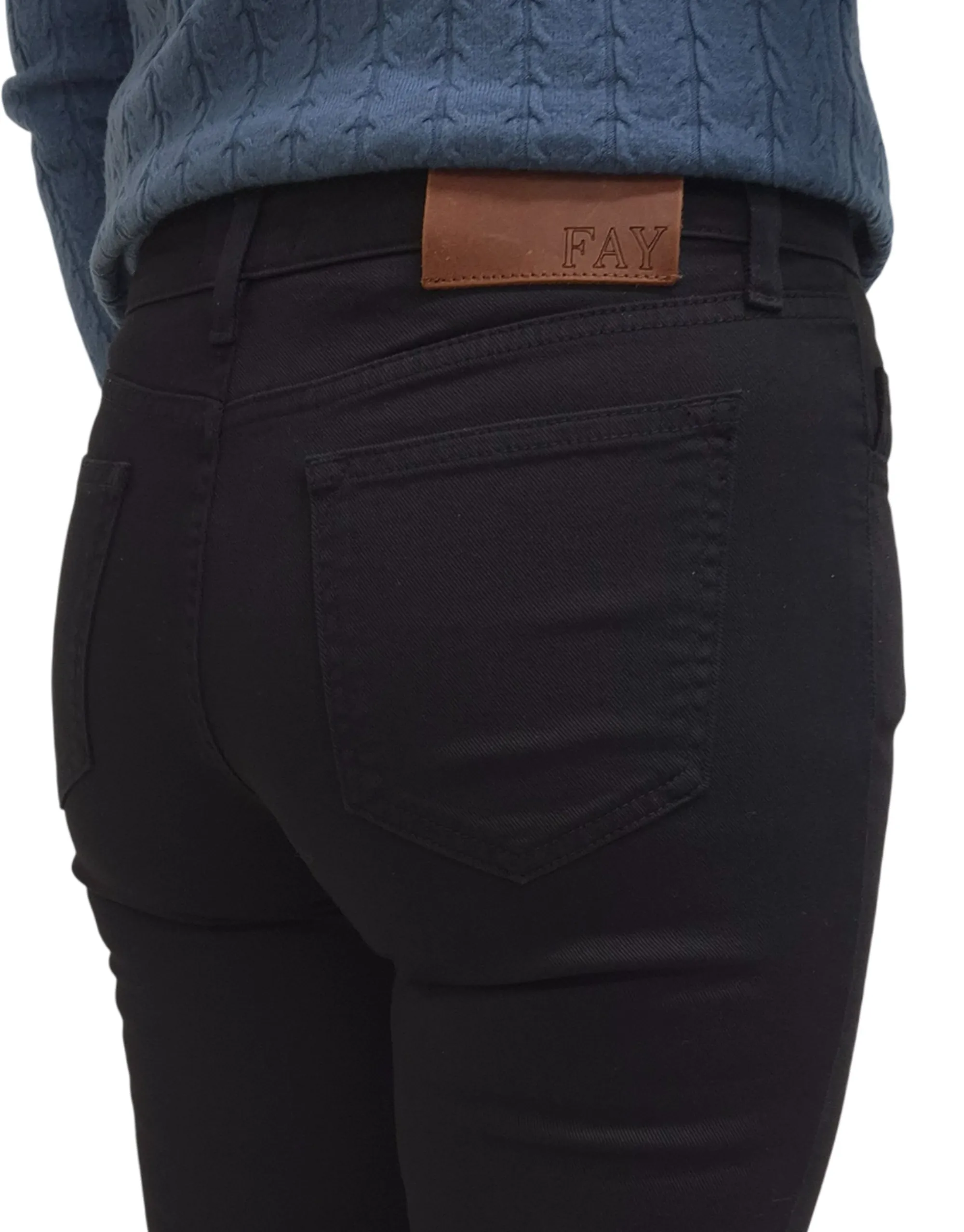 Fay Pantalone Nero Ntw8252505Tqvru823 183200