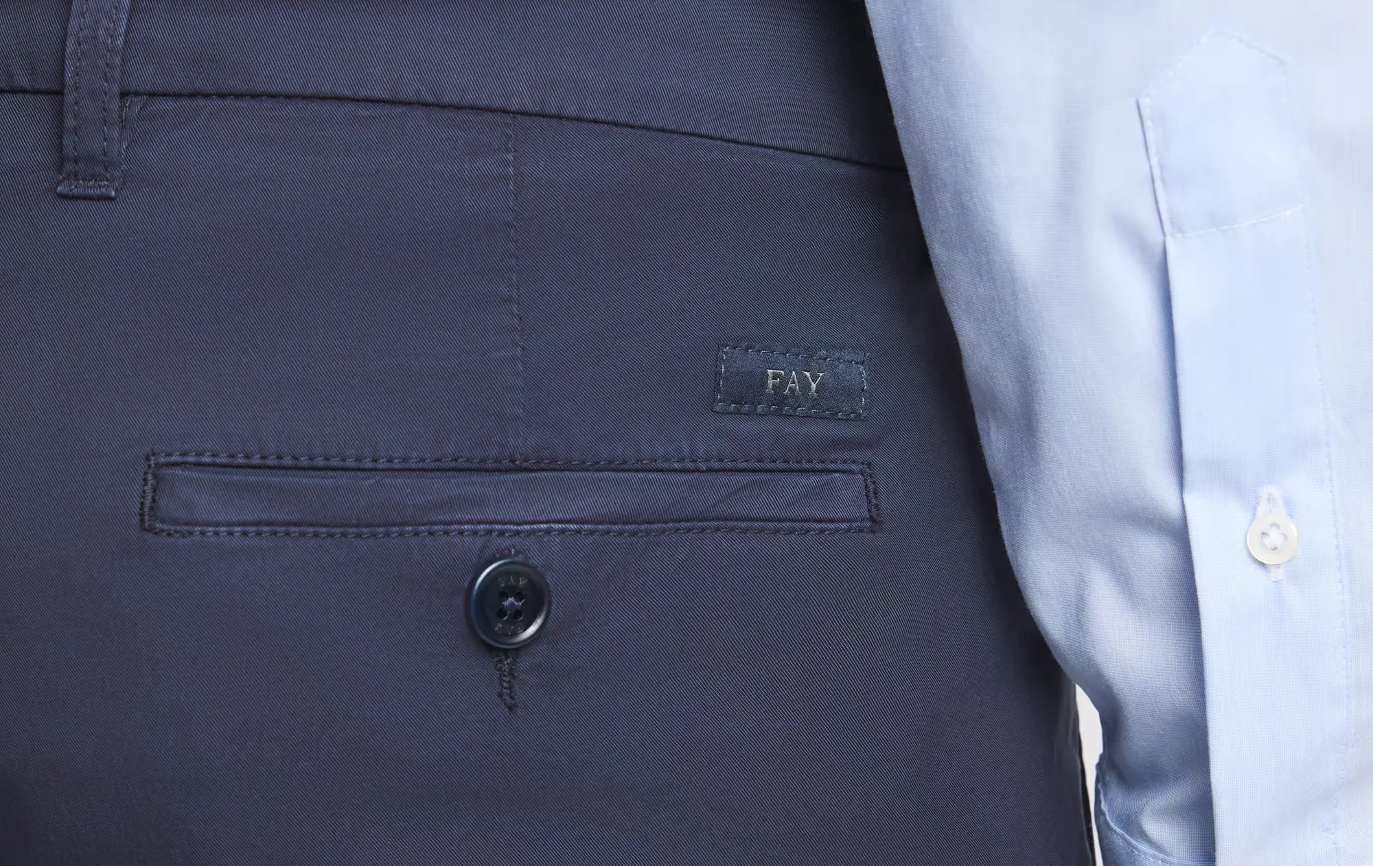 Fay B'Classic Capri Pants' Blue Ntm8652187Tguru824 171203