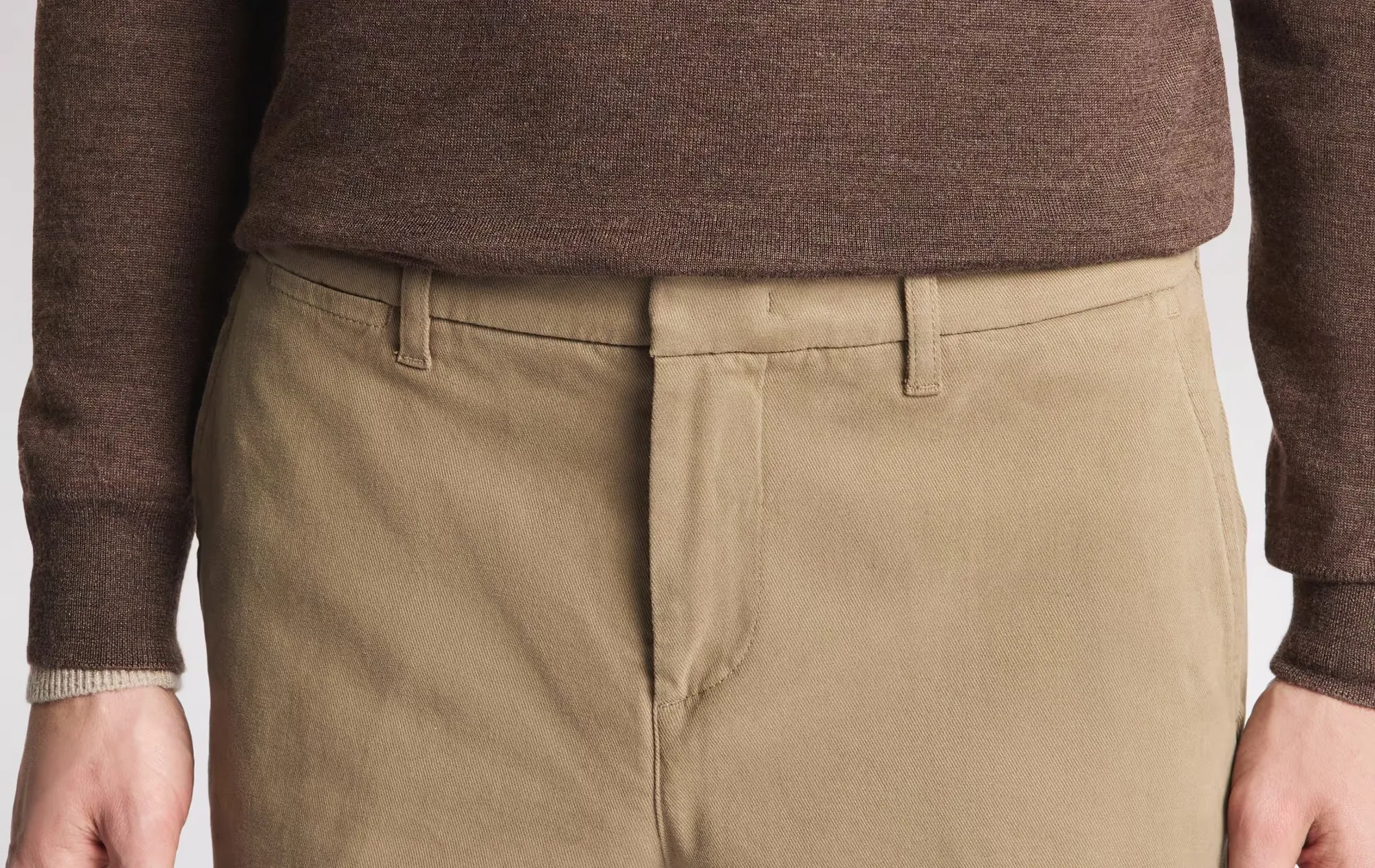 Fay B'Slim Fir Trousers In Cotton Twill' Beige Ntm8653187Twmuc408 190747