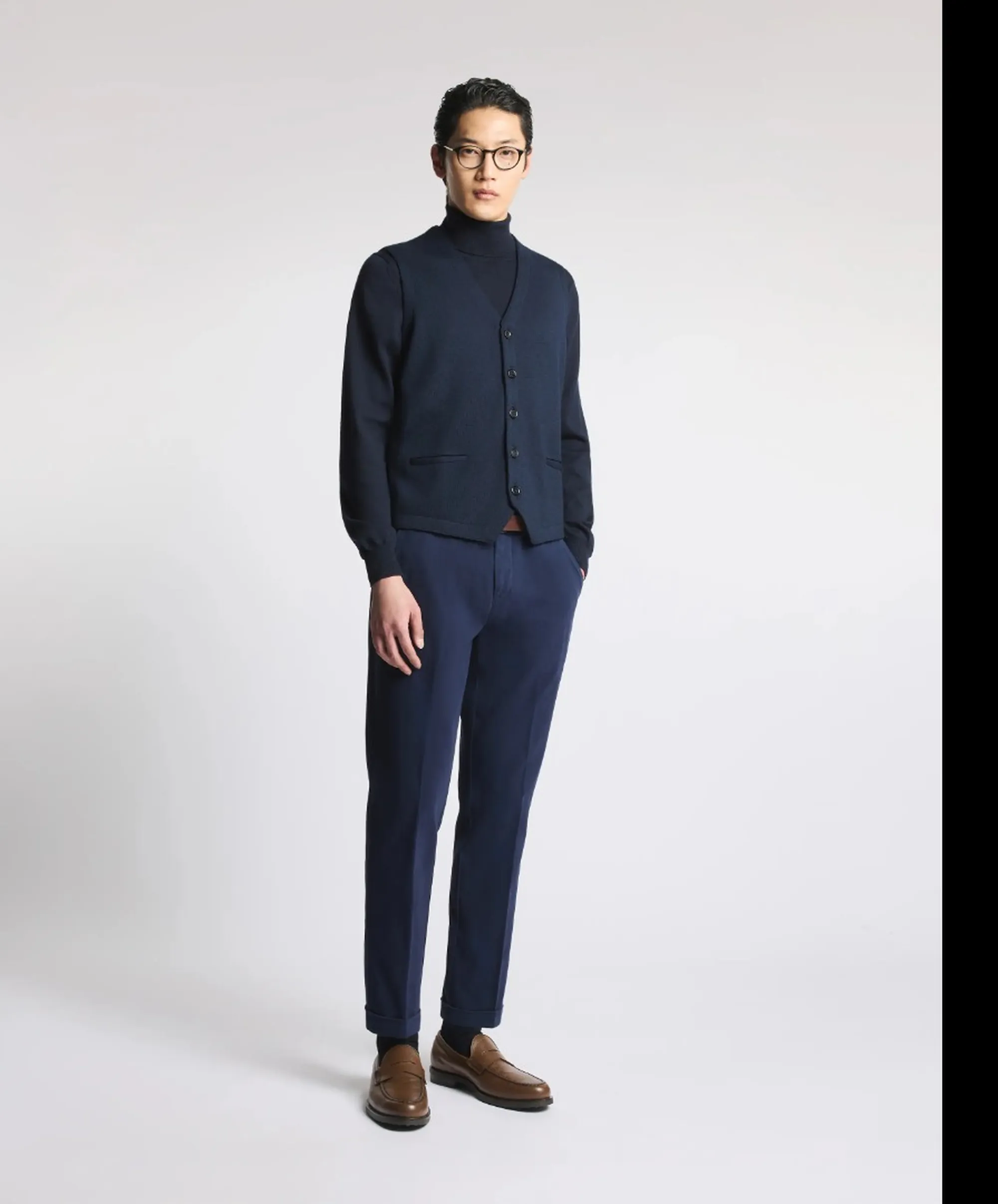 Fay B'Slim Fit Cotton Twill Trousers' Blu Ntm8653187Twmuu824 190749