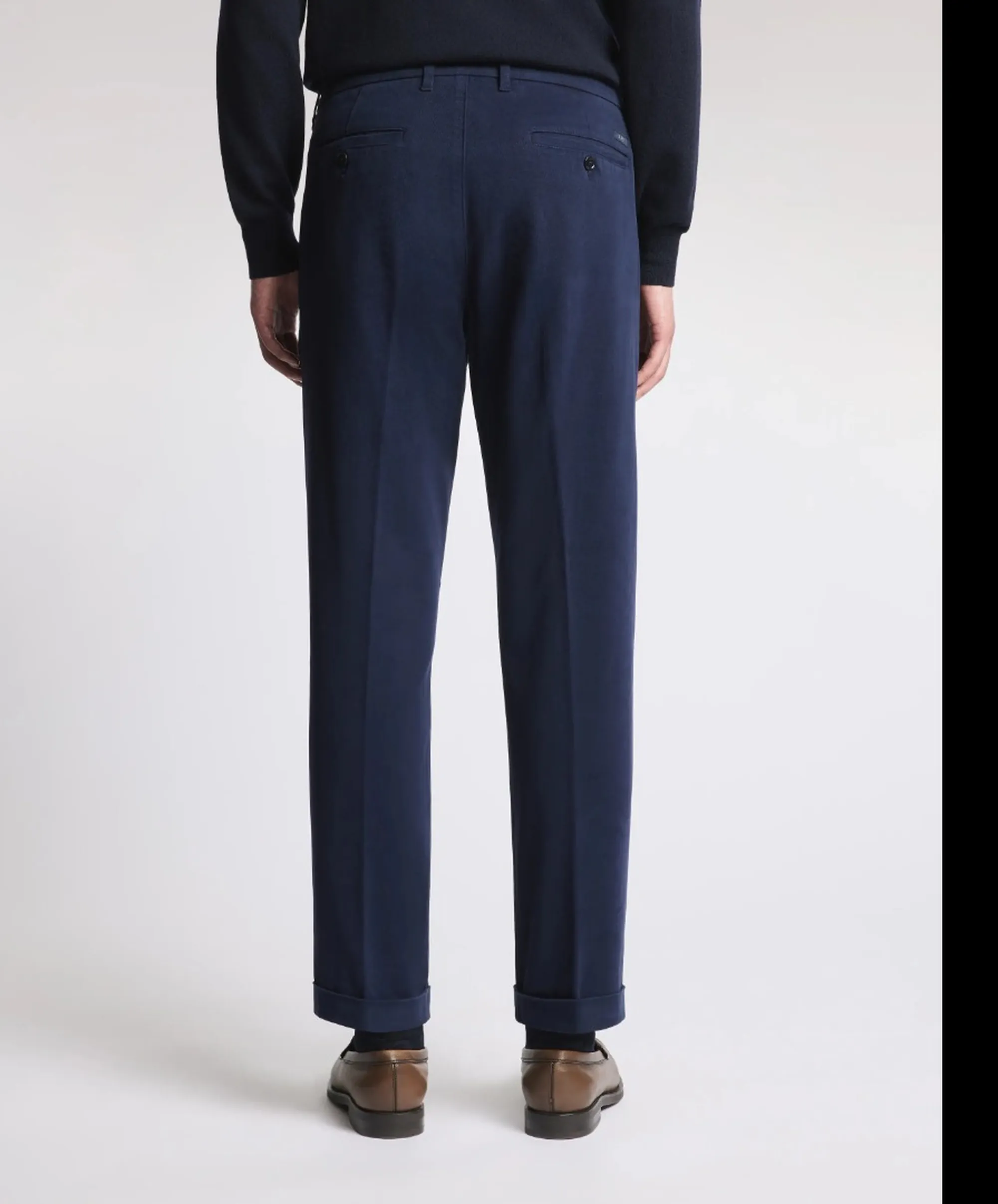 Fay B'Slim Fit Cotton Twill Trousers' Blu Ntm8653187Twmuu824 190751