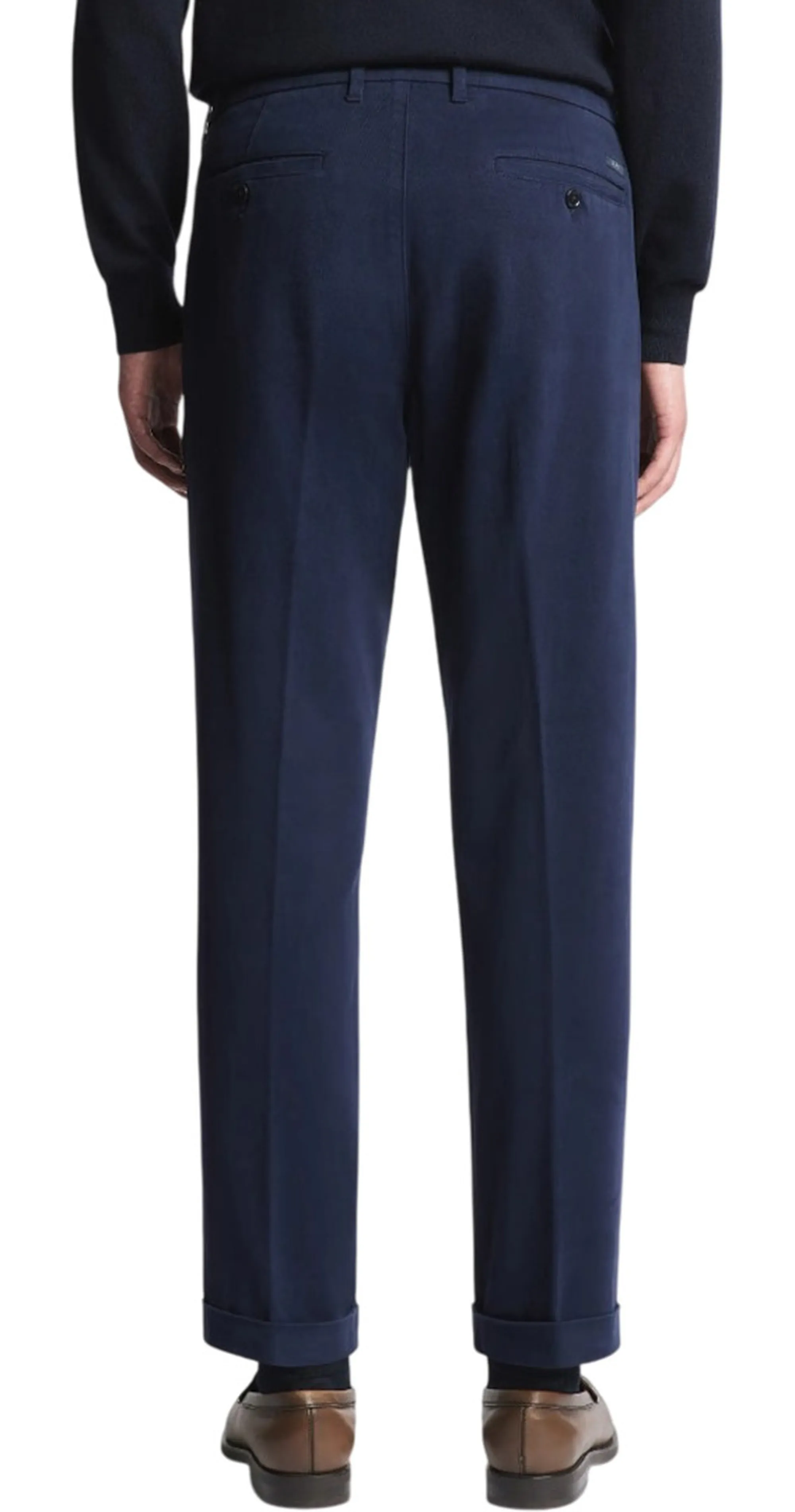 Fay B'Slim Fit Cotton Twill Trousers' Blu Ntm8653187Twmuu824 191589