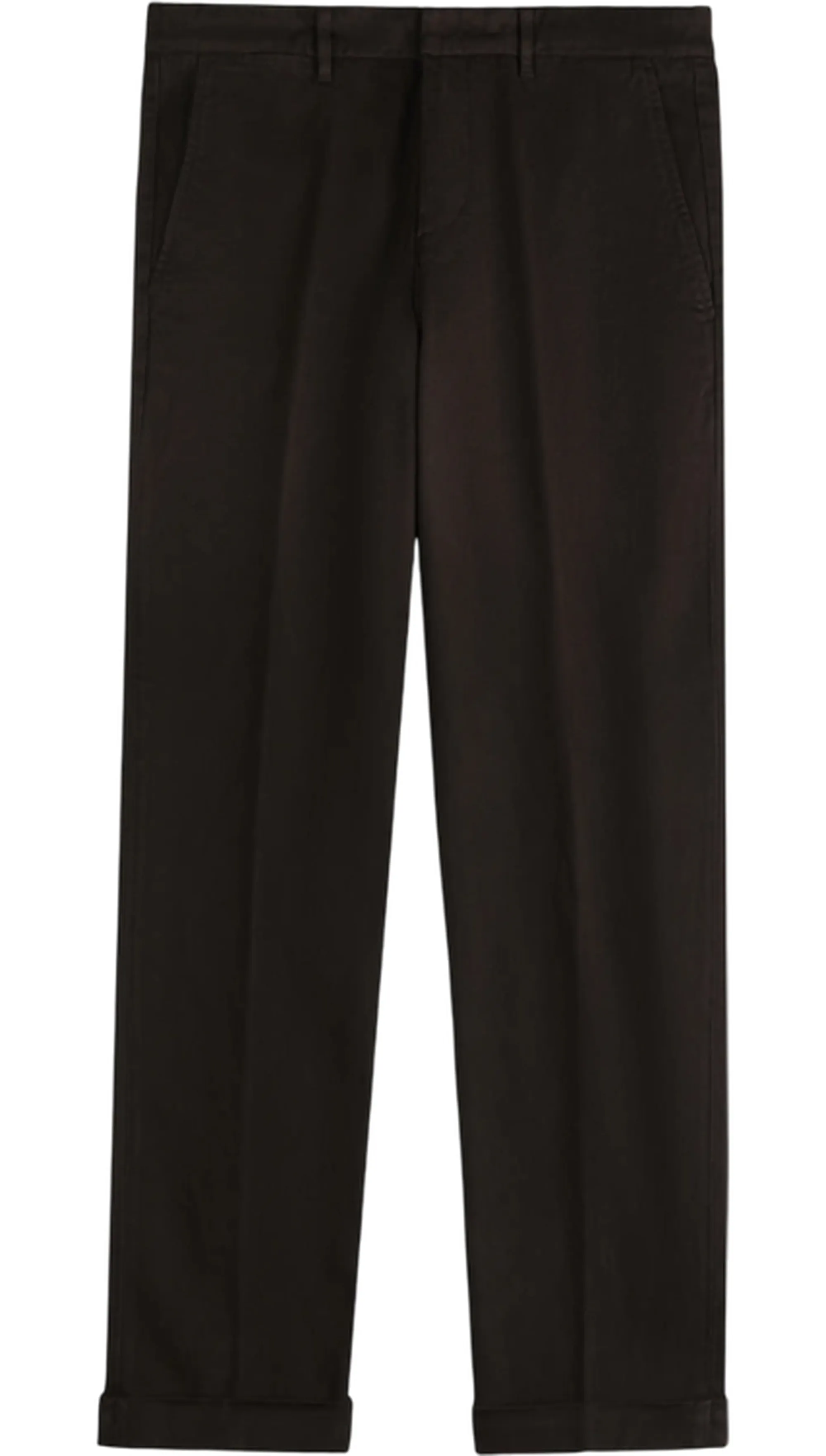Fay Pantalone Slim In Gabardine Marrone Ntm8651187Tqggs815 154348