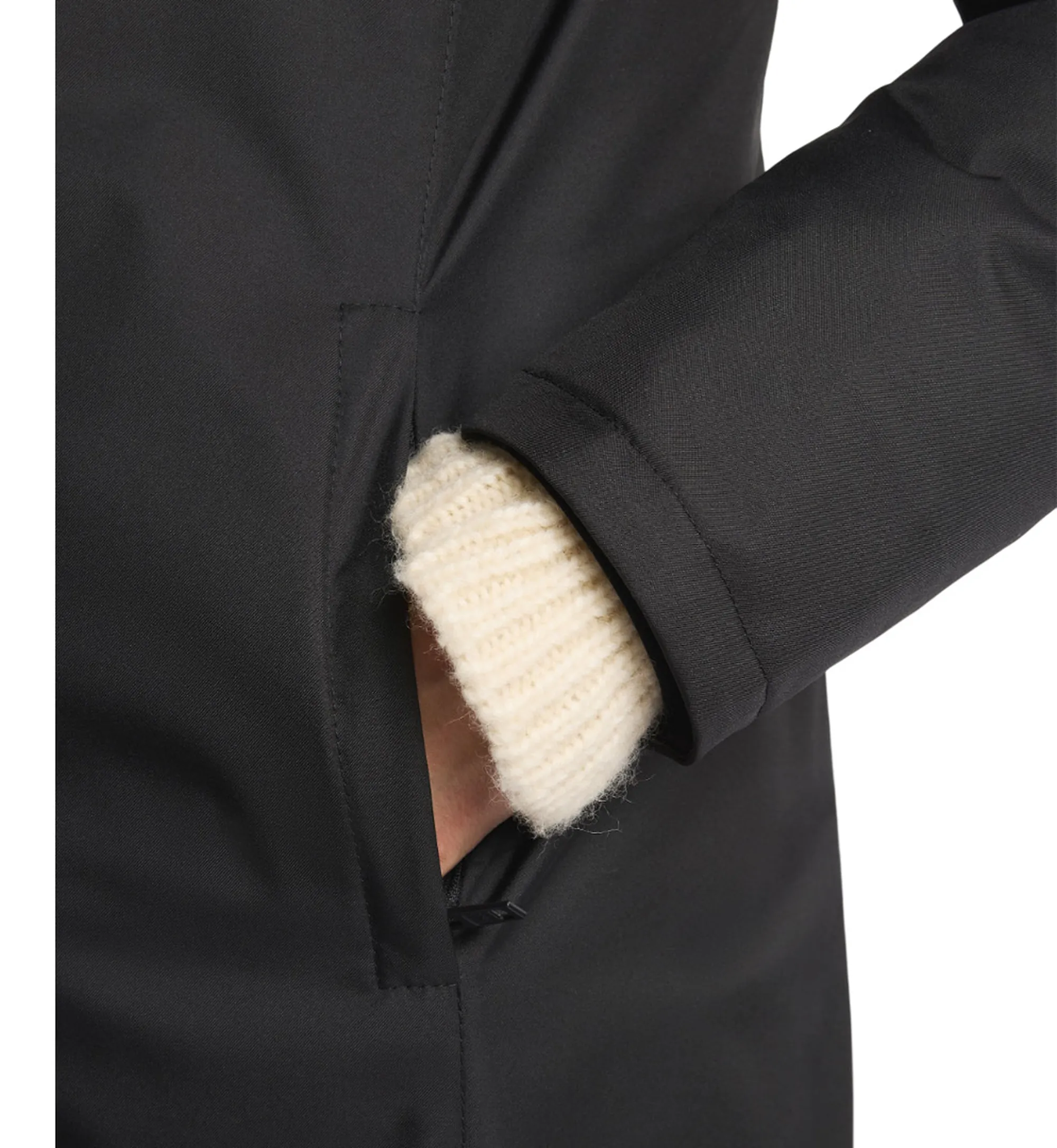 Fay Parka Toggle In Gabardine Tecnico Nero Naw59513830Zxeb999 157432