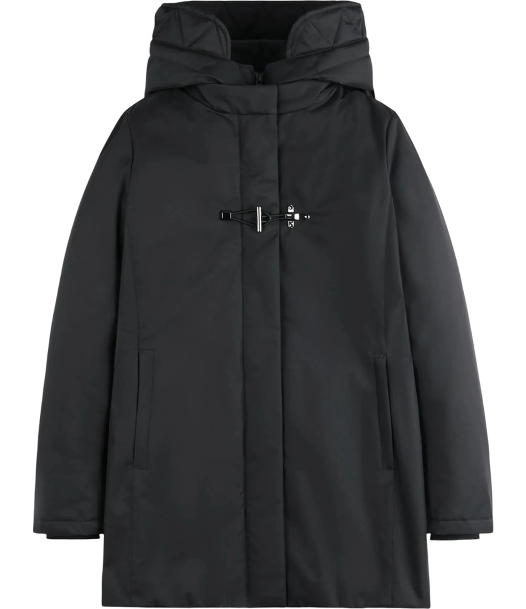 Fay Parka Toggle In Gabardine Tecnico Nero Naw59513830Zxeb999 157433