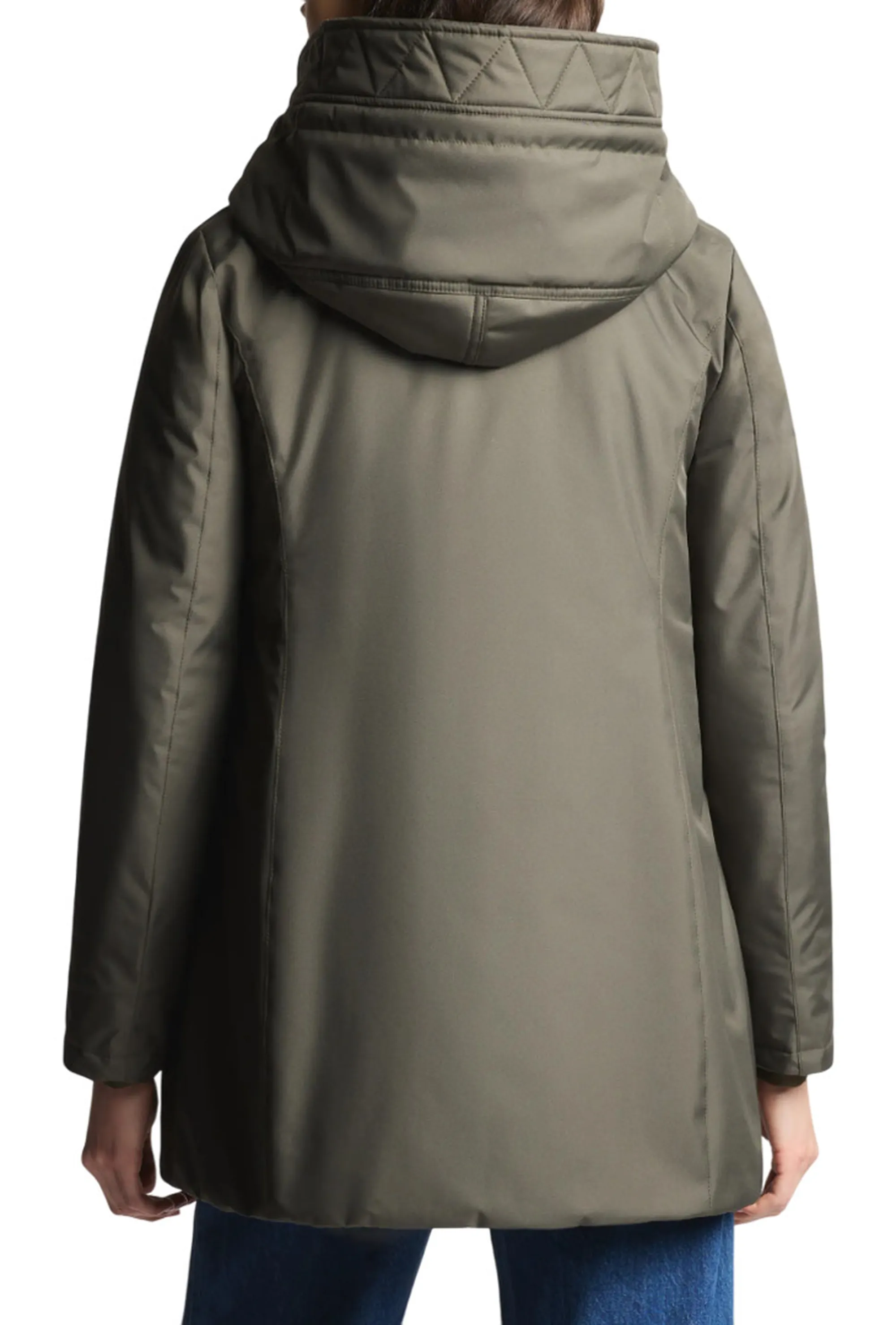 Fay Parka Toggle In Gabardine Tecnico Verde Naw59513830Zxev805 157436