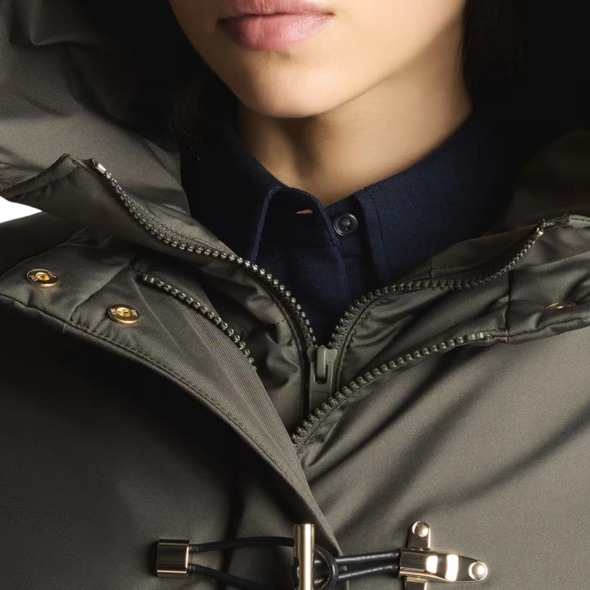 Fay Parka Toggle In Gabardine Tecnico Verde Naw59513830Zxev805 157438