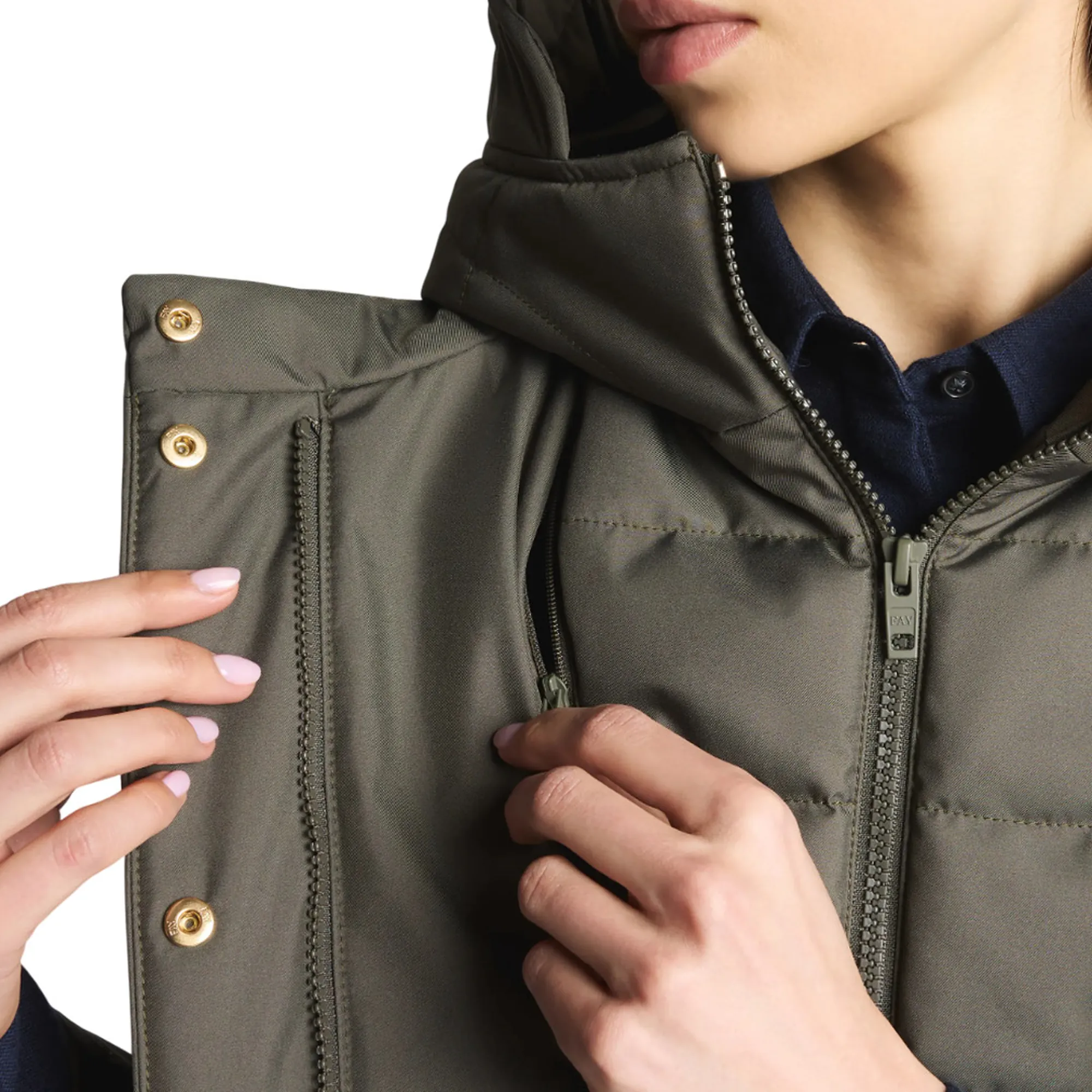 Fay Parka Toggle In Gabardine Tecnico Verde Naw59513830Zxev805 157440