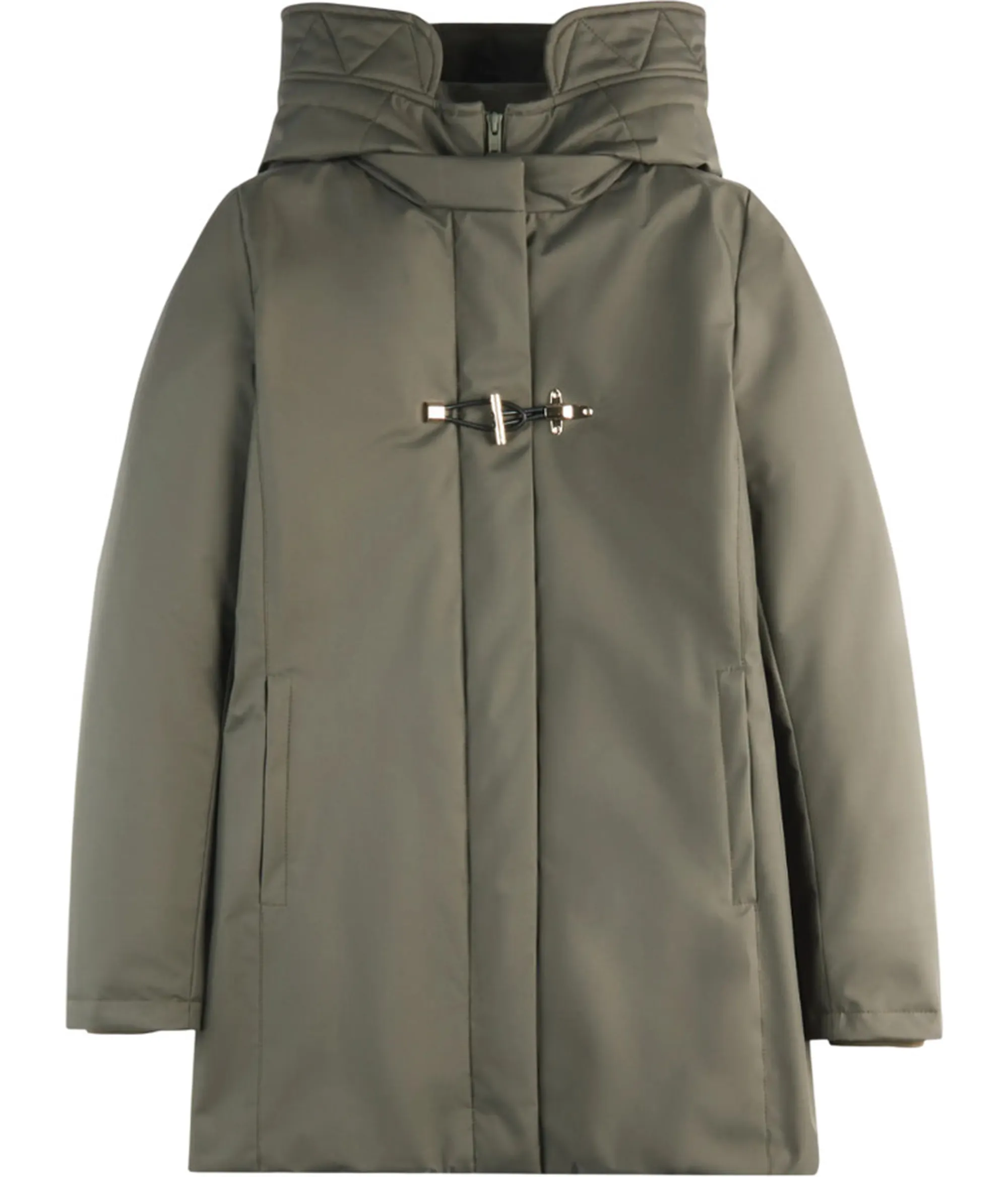 Fay Parka Toggle In Gabardine Tecnico Verde Naw59513830Zxev805 157441