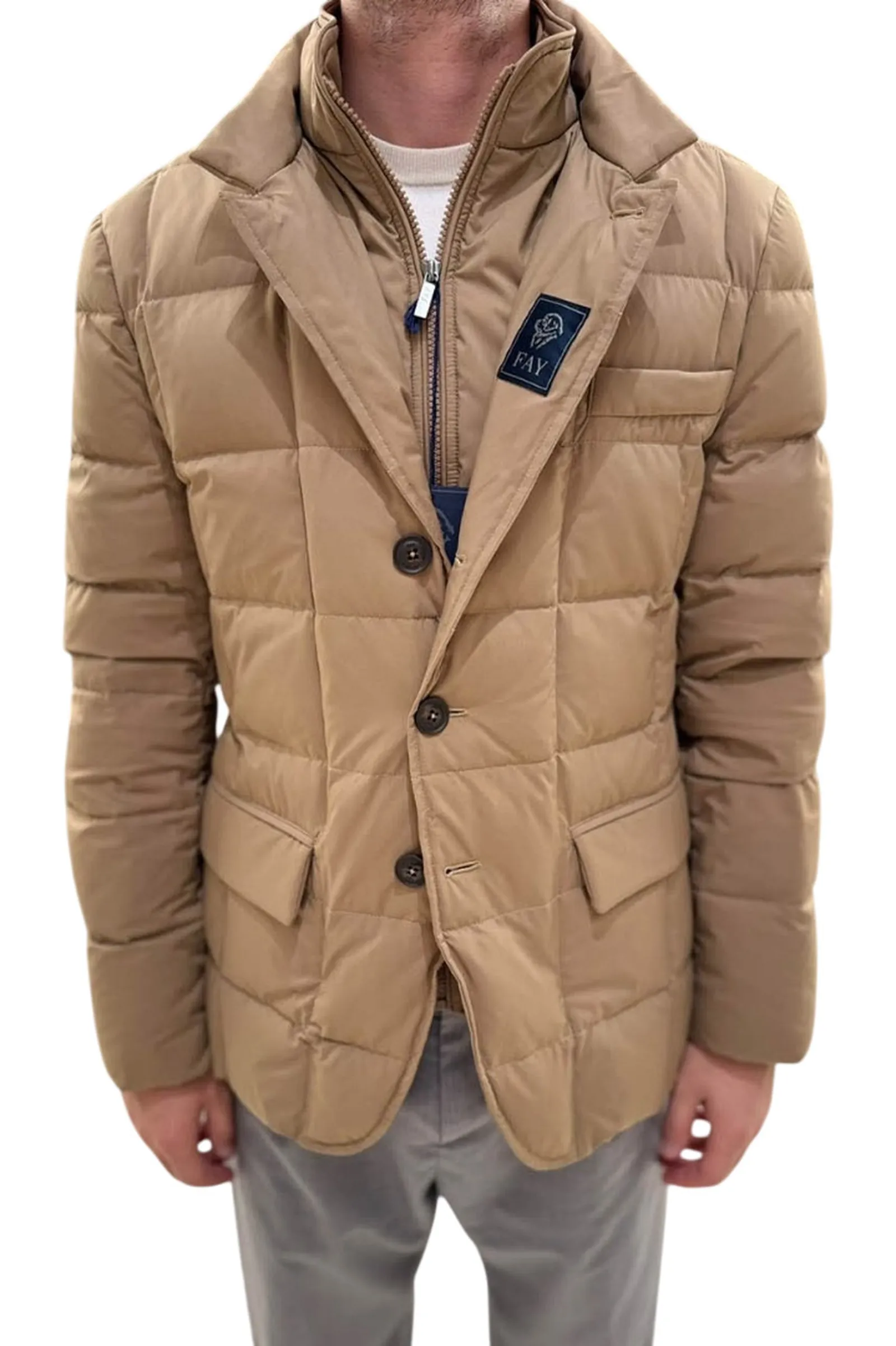 Fay Piumino Nocciola Nam45530210Xlnc404 201305