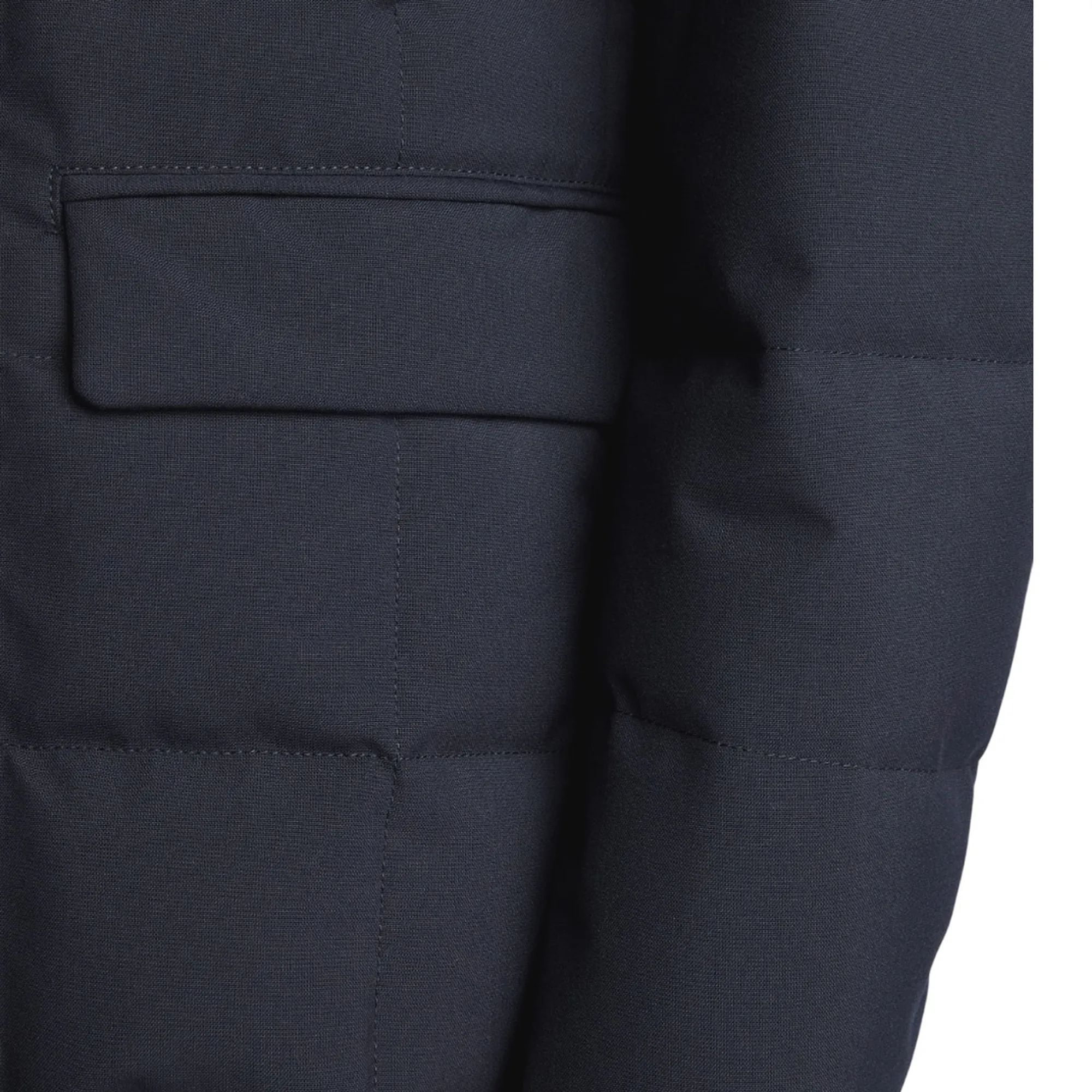 Fay B'Double-Front Short Down Jacket In Melange Canvas' Blu Nam45510210Xobu807 158119