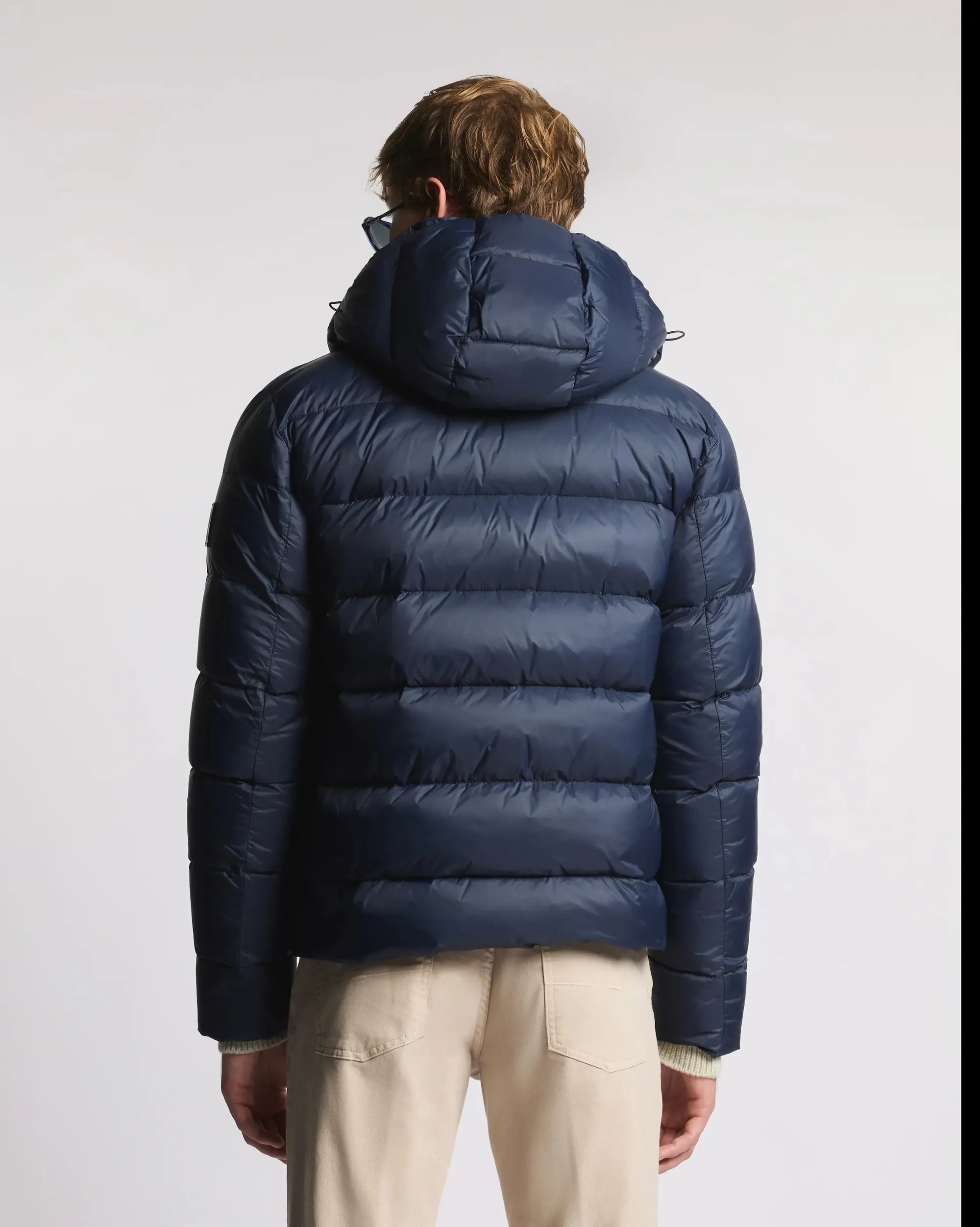Fay B'Double-Front Down Jacket In Calendered Poplin' Blu Nam32510620Xmhu807 157272