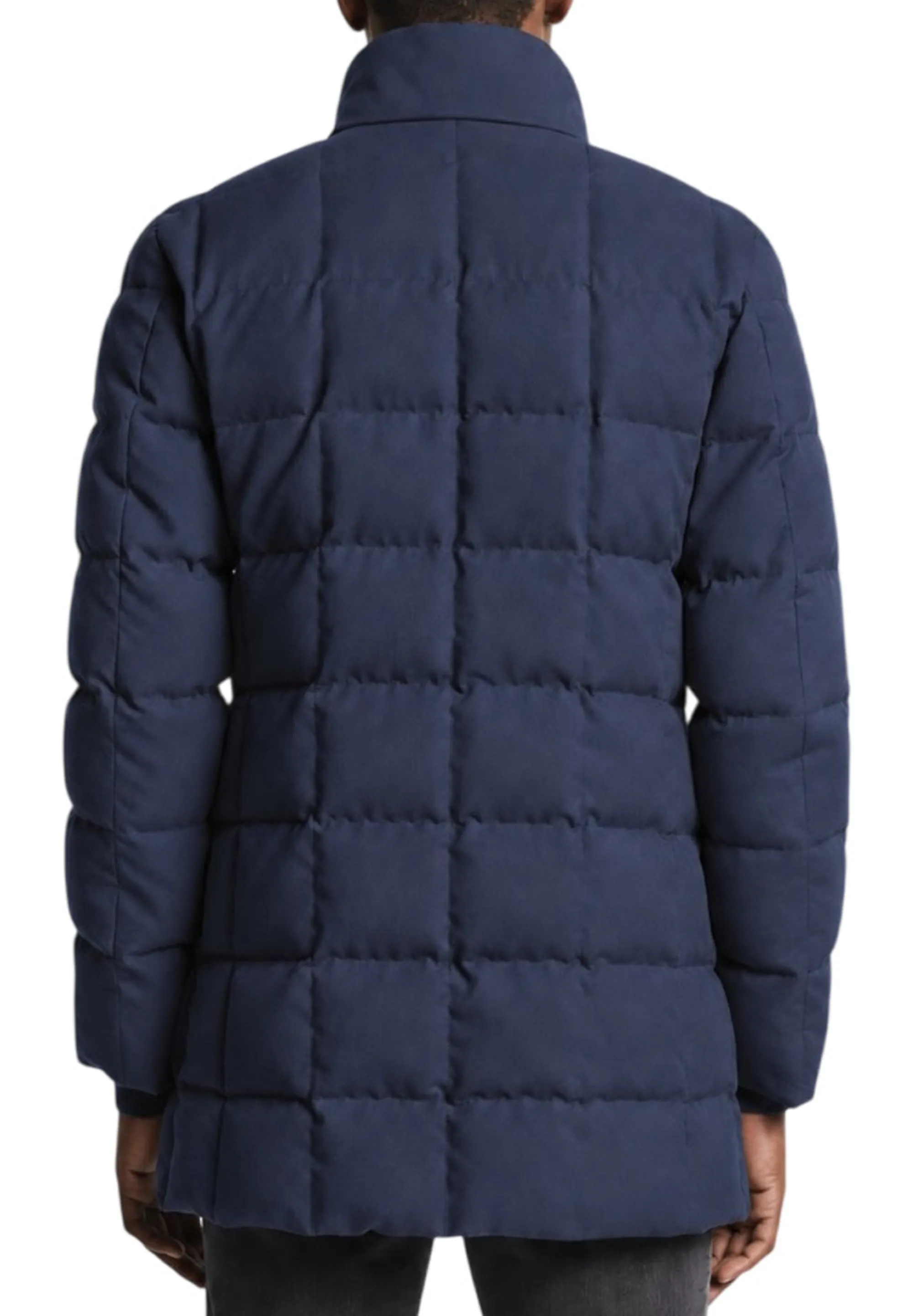 Fay B'Double-Front Down Jacket In Melange Technical Twill' Blu Nam37530530Xlnu806 193025