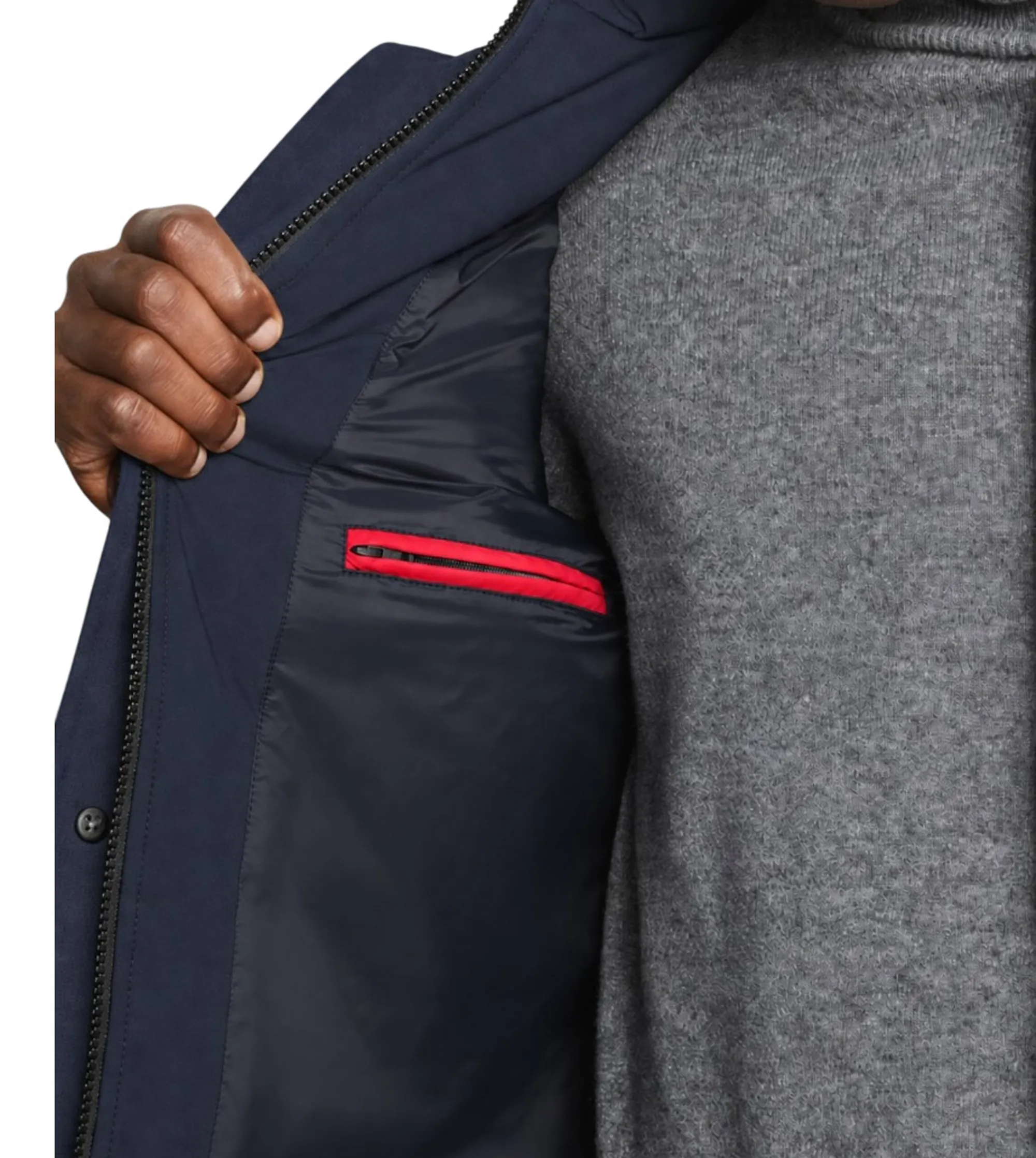 Fay B'Double-Front Down Jacket In Melange Technical Twill' Blu Nam37530530Xlnu806 193034