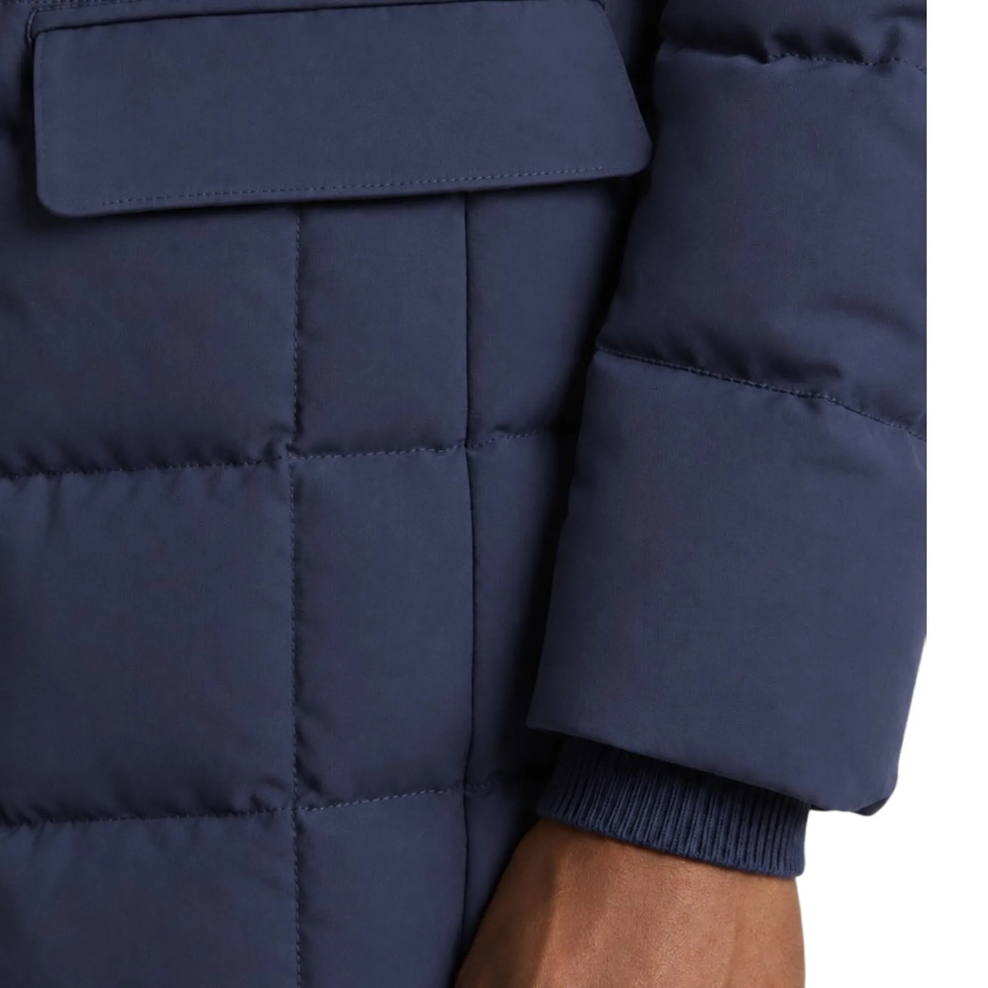 Fay B'Double-Front Down Jacket In Melange Technical Twill' Blu Nam37530530Xlnu806 193035