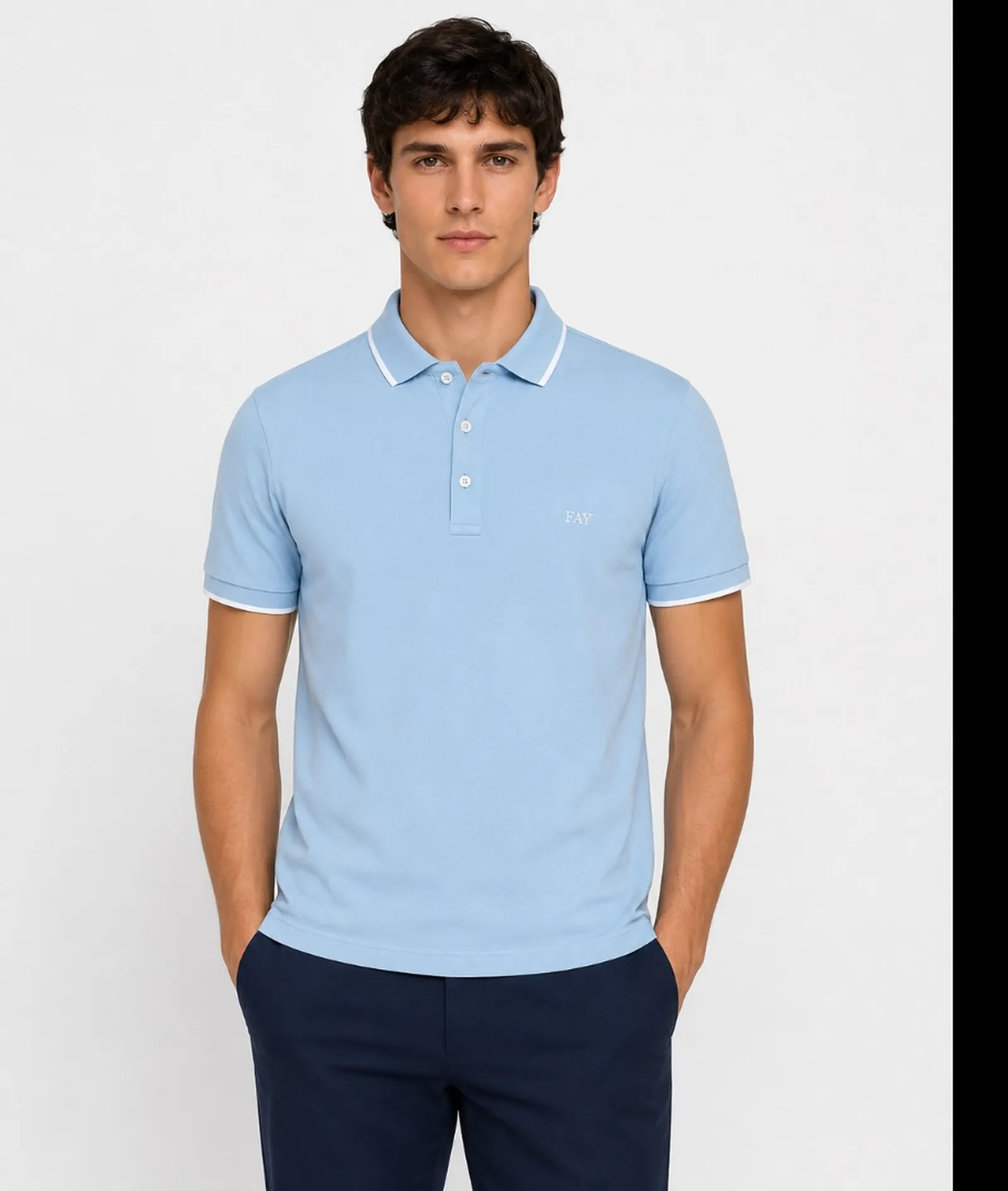 Fay Polo Azzurro Npmb252140Stdwu600 184019