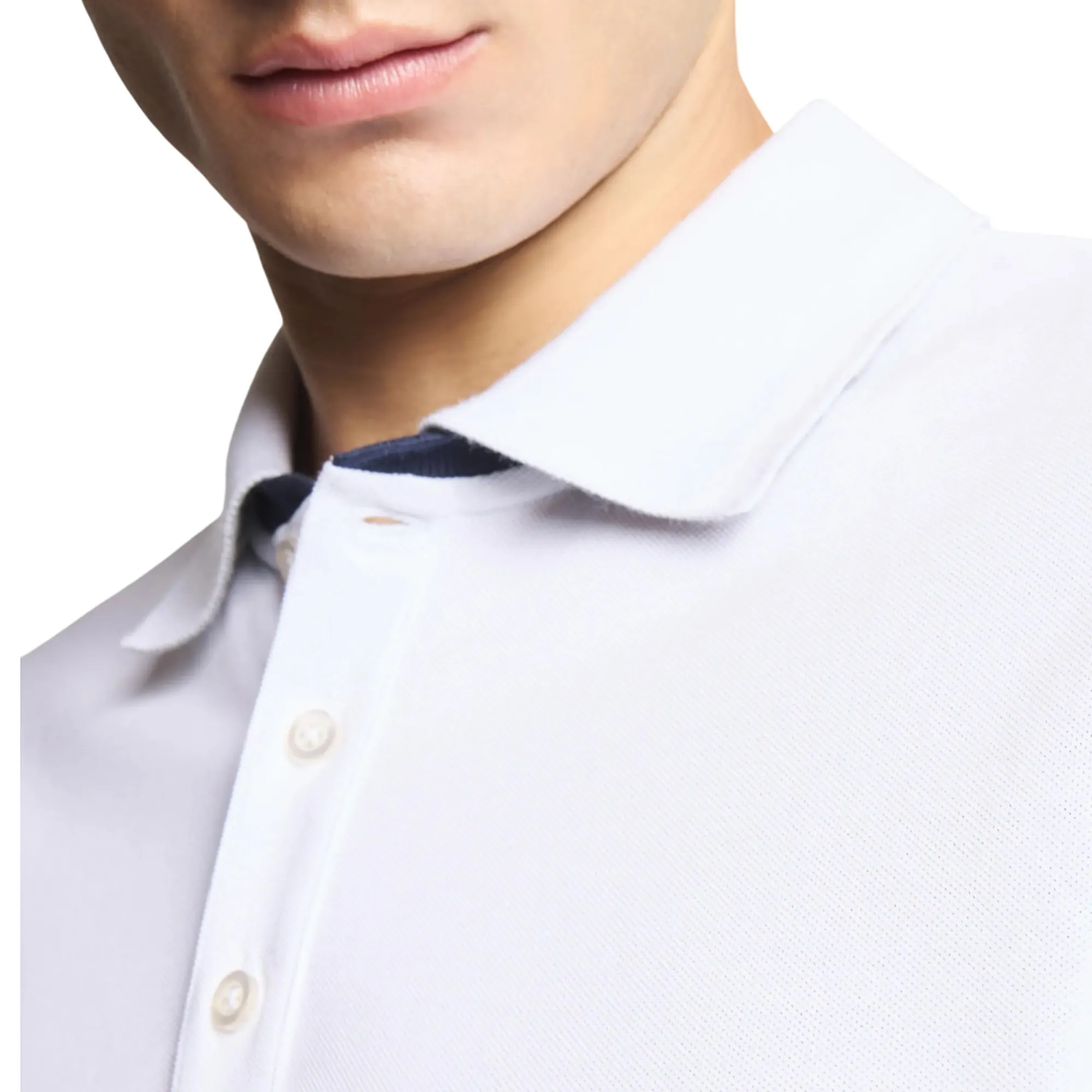 Fay B'Polo In Piquet Stretch' White Npmb252135Stdwb001 178815