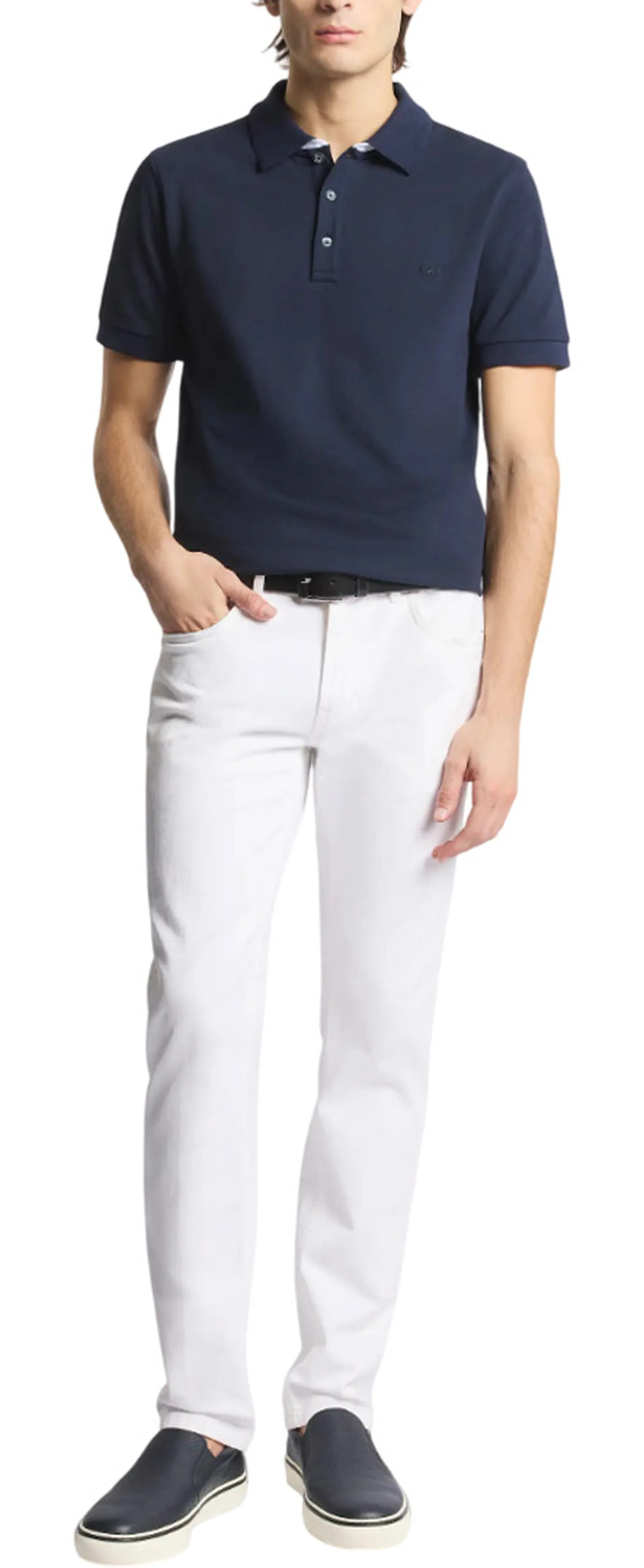 Fay B'Polo In Piquet Stretch' Blue Npmb252135Stdwu806 178558