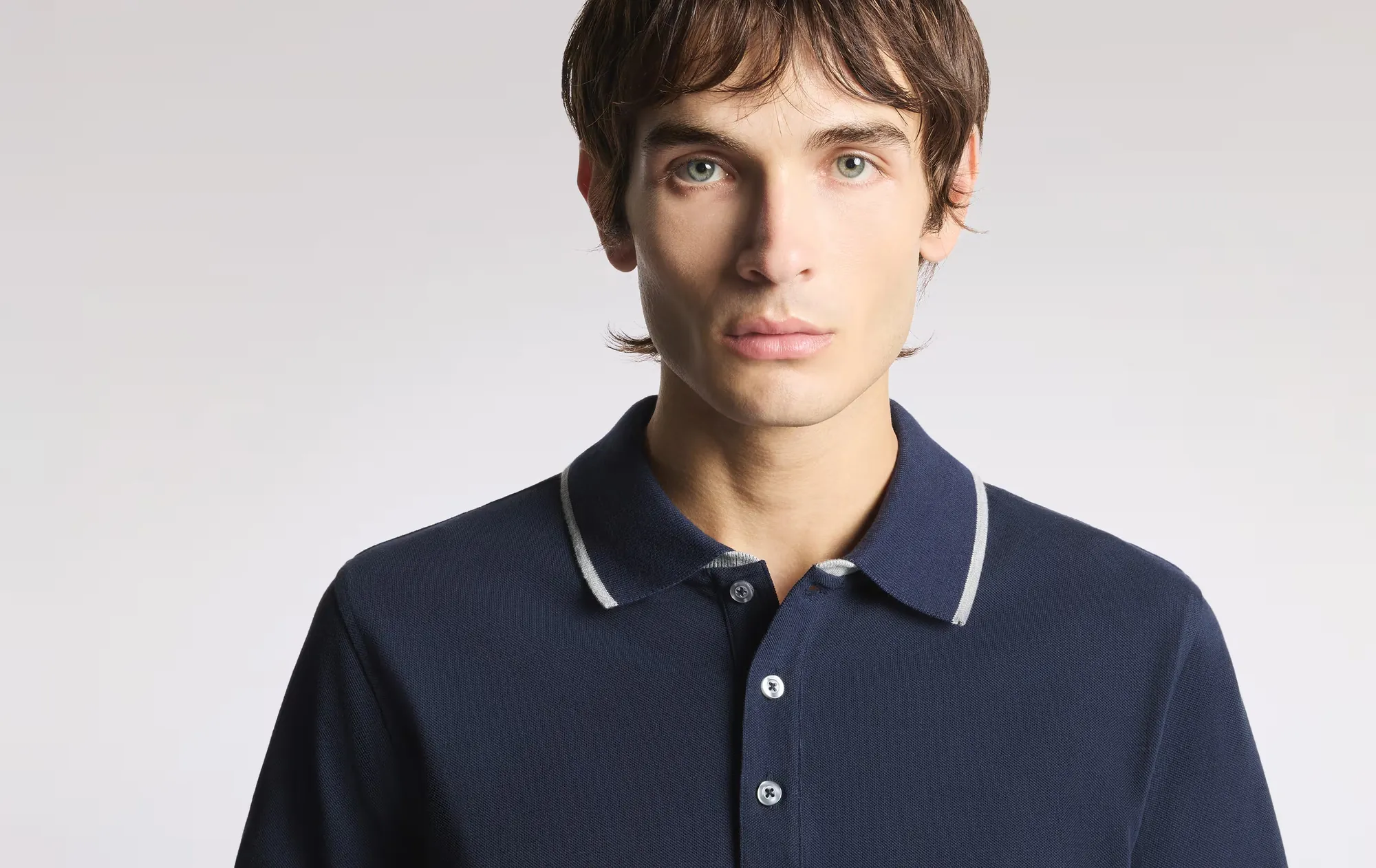 Fay Polo In Piquet Stretch Blu Npmb252140Stdwu806 171261