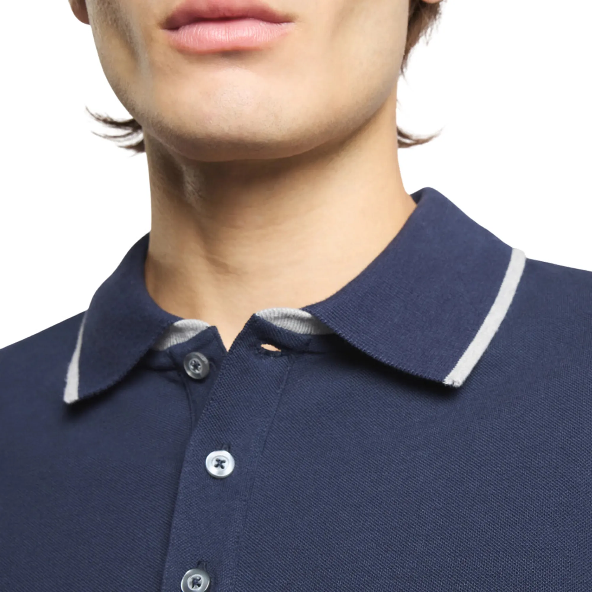 Fay B'Polo In Piquet Stretch' Blue Npmb252140Stdwu806 179056