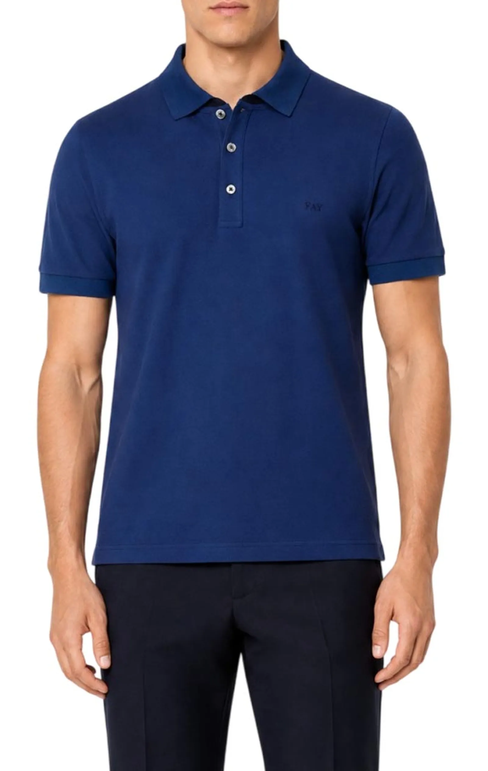 Fay Polo In Piquet Stretch Blu Royal Npmb252135Stdwu803 201781