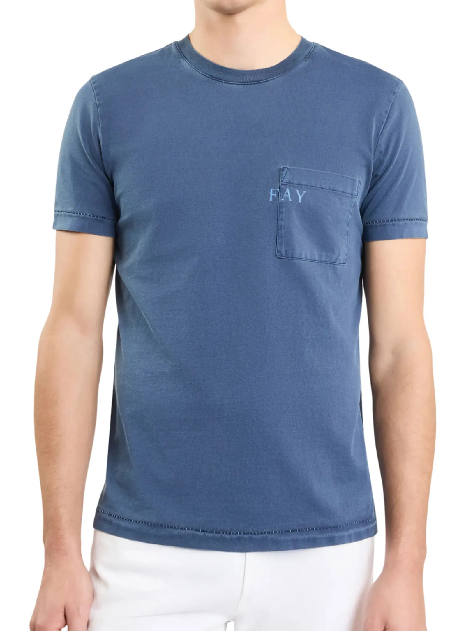 Fay T-Shirt Blu Npmb350132Tuy1U811 152664
