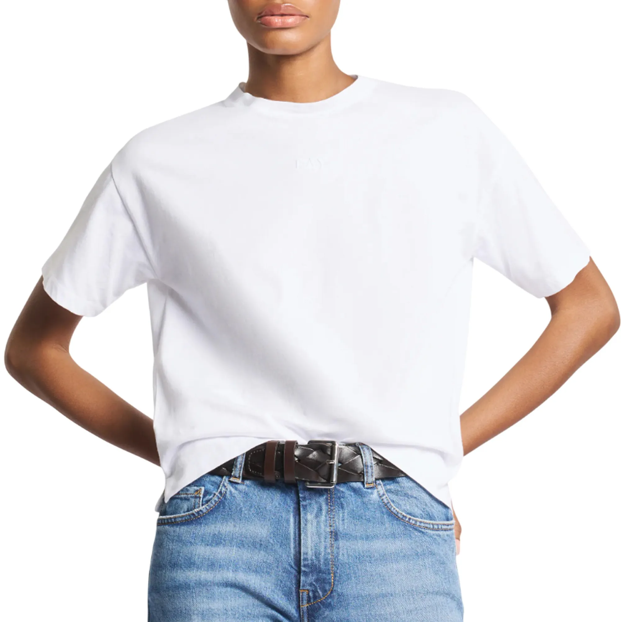 Fay T-Shirt In Jersey Bianco Npwb2526610Zemb001 177080