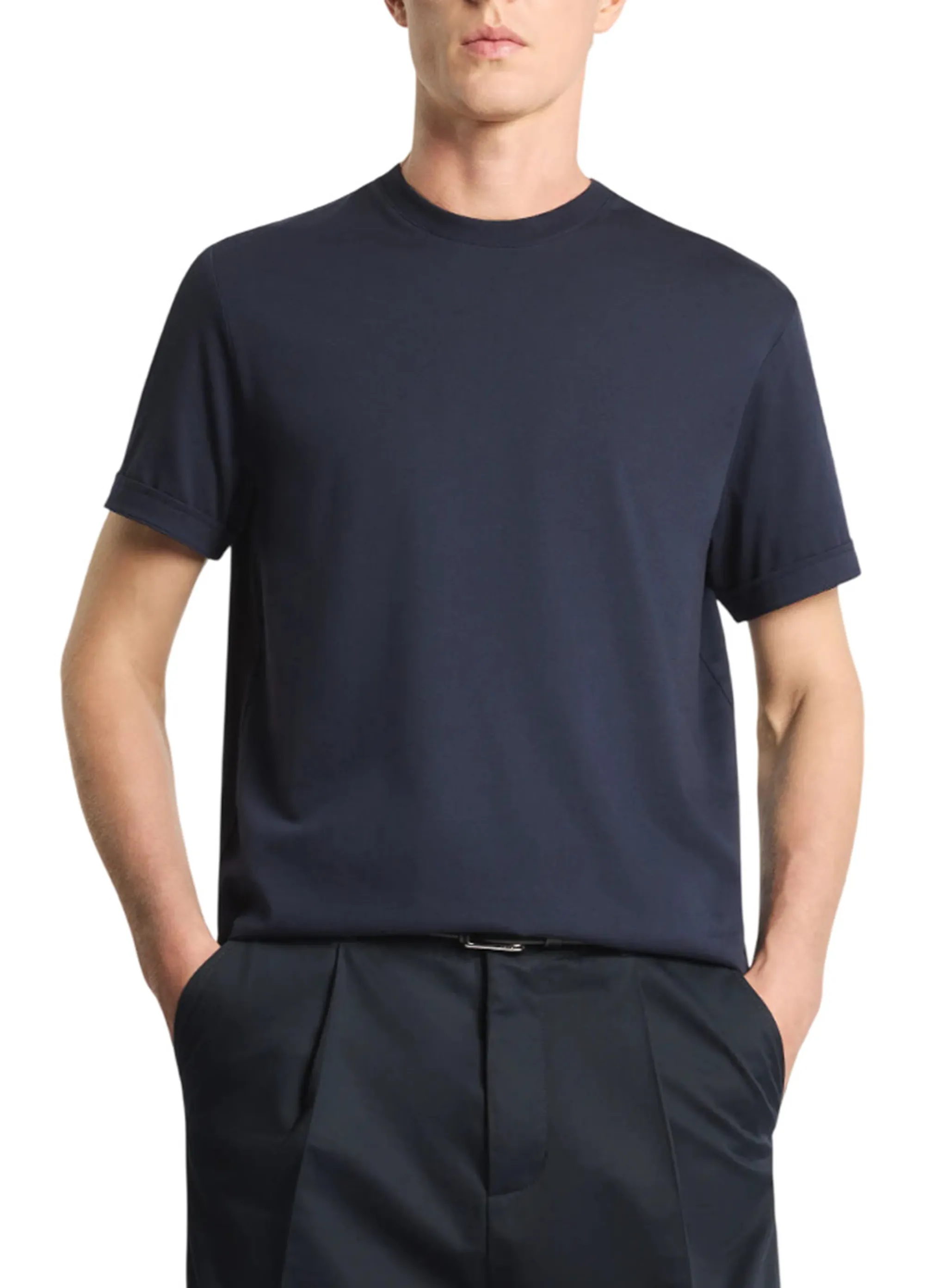 Fay B'Cotton Jersey T-Shirt' Blue Npmb3521330Ucxu806 175750